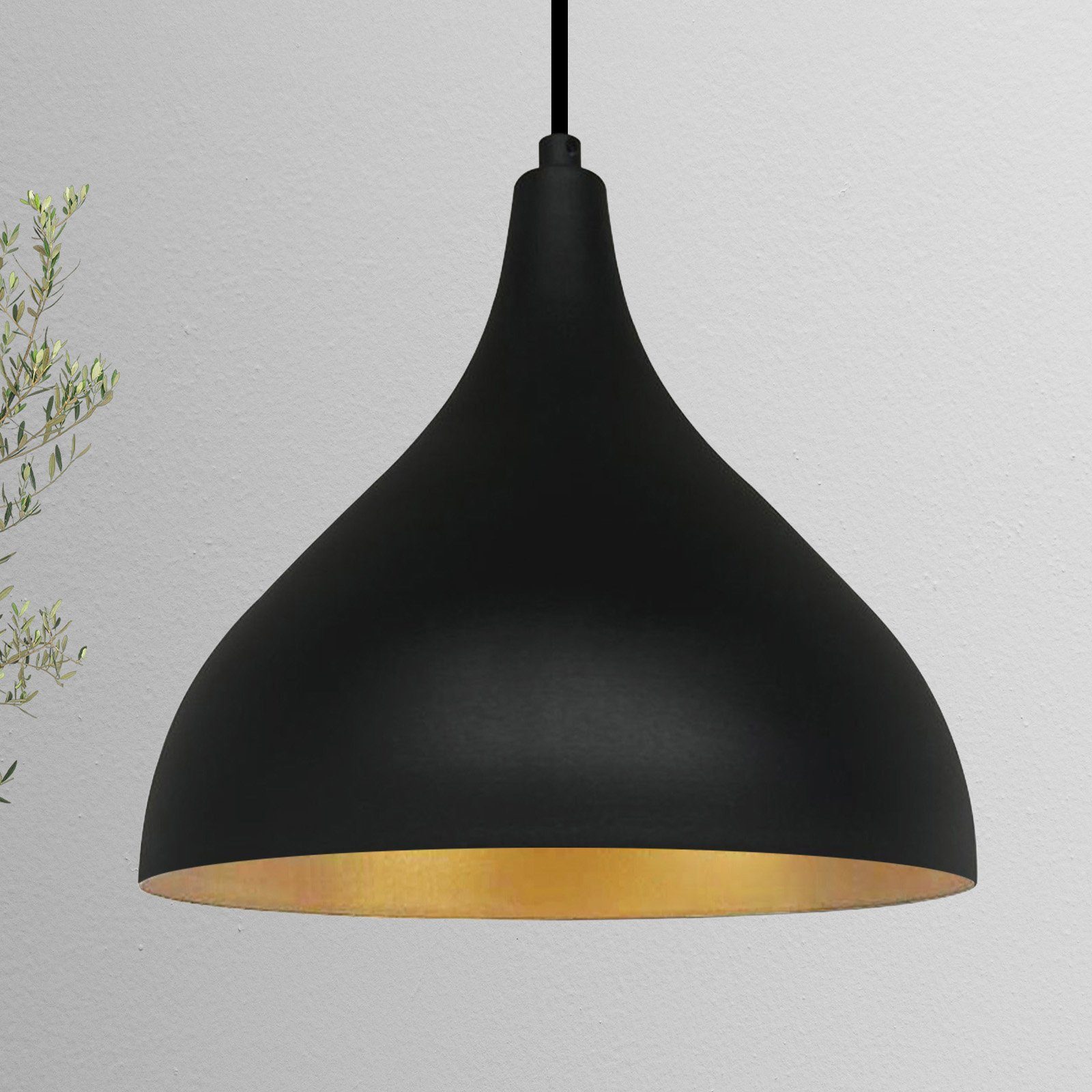 Bamyum Pendelleuchte Adash Pendelleuchte Schwarz, 1 günstig online kaufen