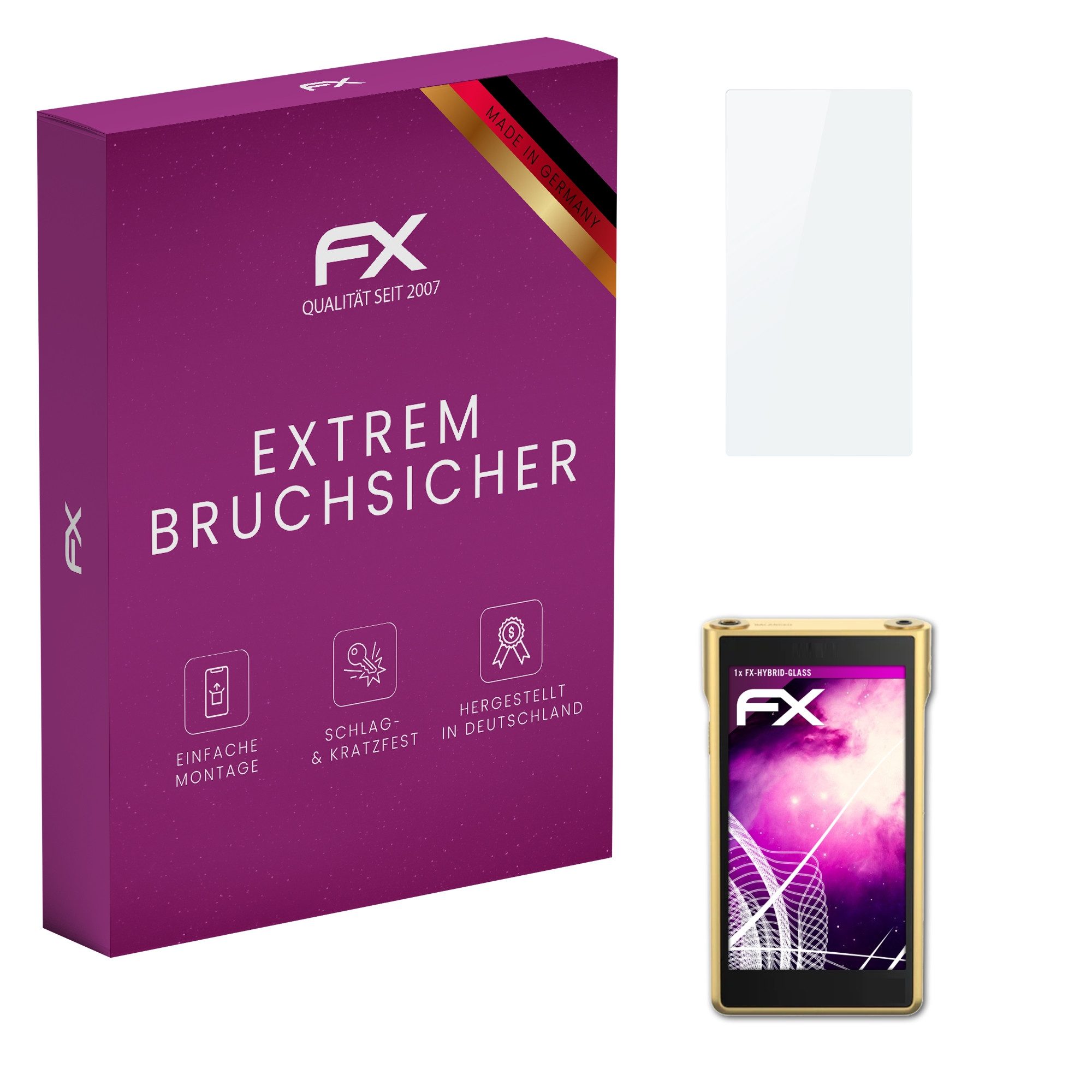 Schutzfolie Panzerglasfolie für Sony Walkman WM1ZM2