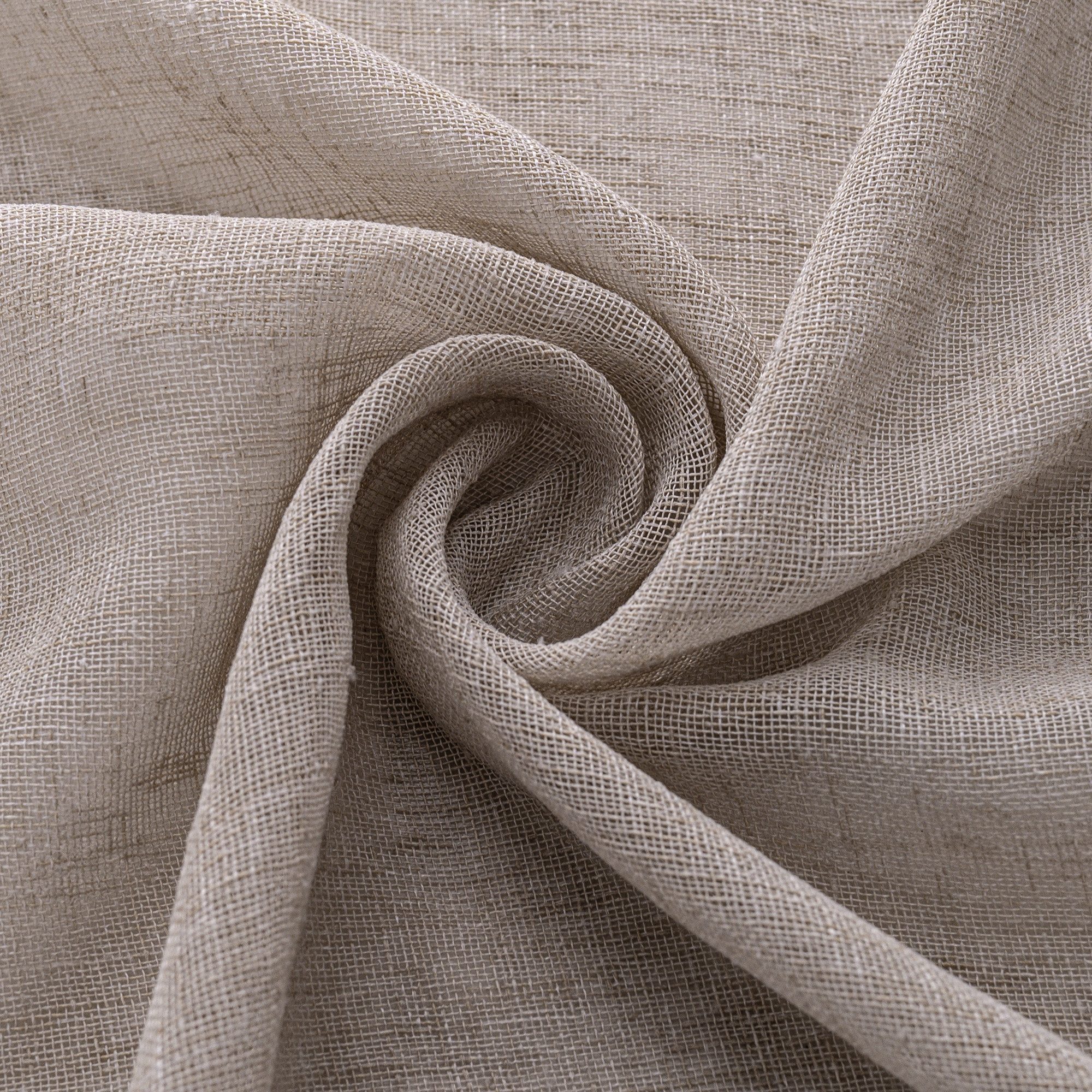 Brilliant Gardine / Transparent / Versch. Farben / 140x245cm / #9004 / Leinenstruktur, Store