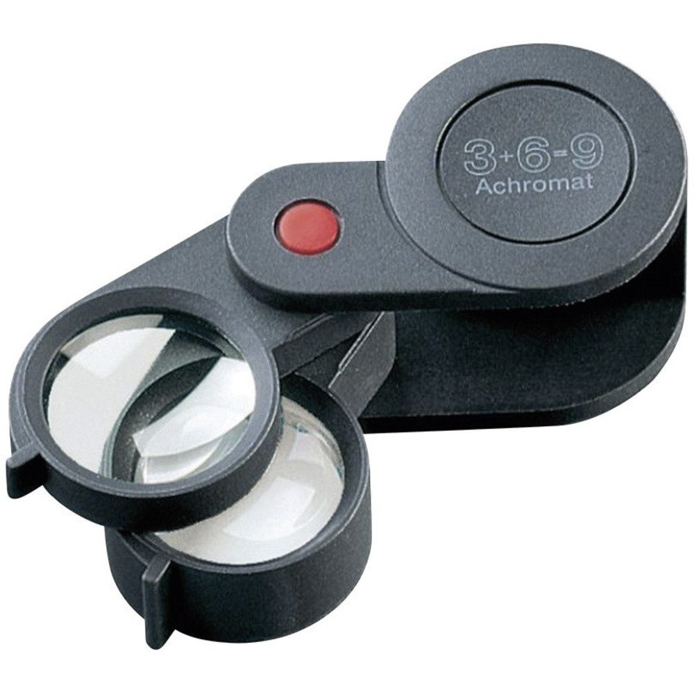 Eschenbach Optik Handlupe Eschenbach 11869 Einschlaglupe Vergrößerungsfaktor: 3 x, 6 x, 9 x Li