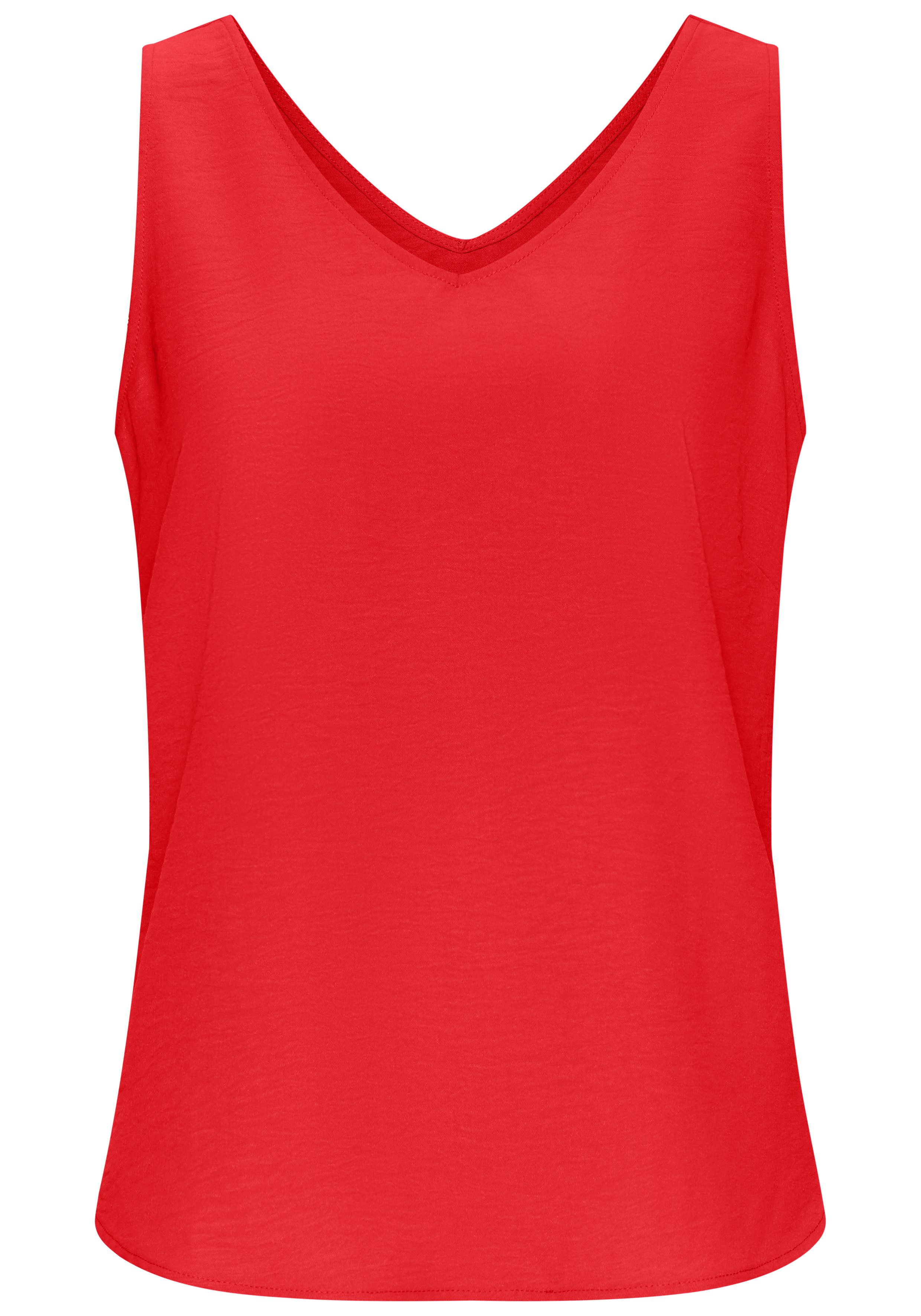 Vivance Blusentop mit V-Ausschnitt, Basic, Damentop