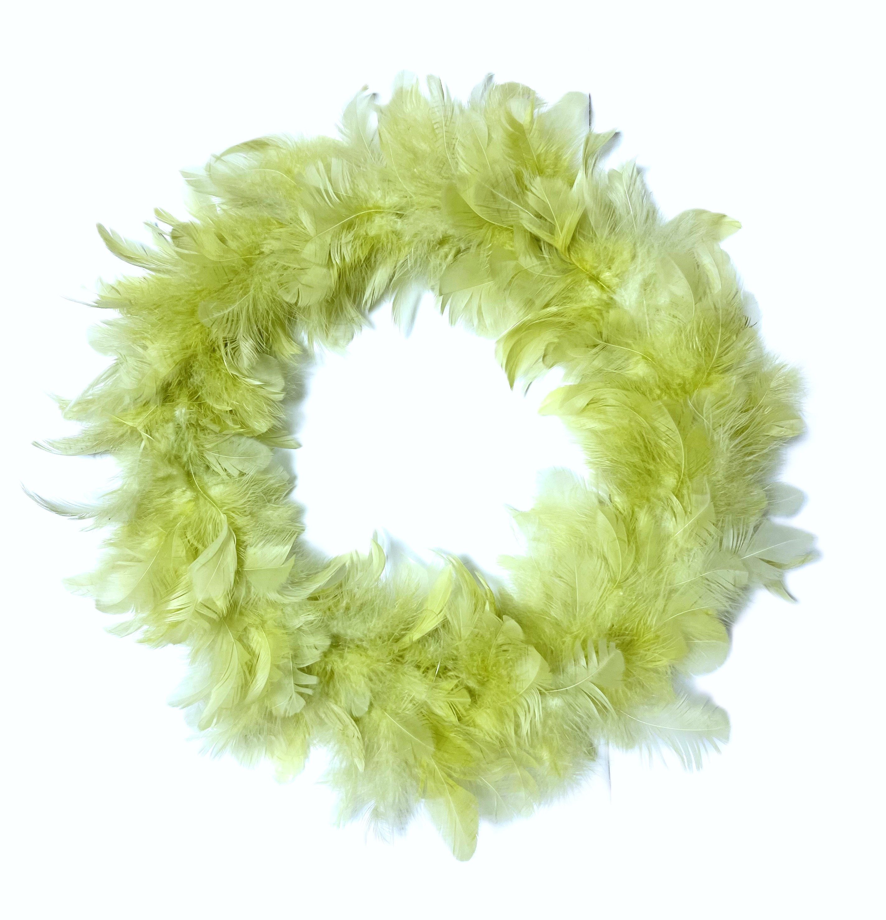 Dekokranz Federkranz Grün Ostern Frühling Deko 35 cm