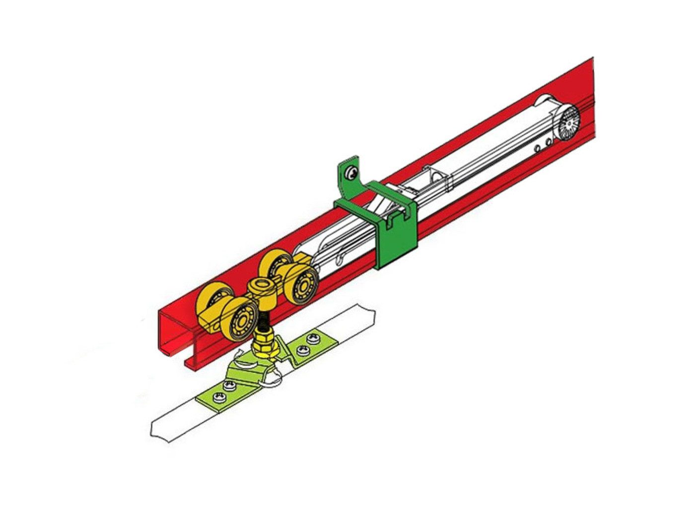 MOEBLO Schiebetür MAY Y (mit/ohne Soft-Close-System, Tür universell Links / Rechts, Schiebetüren Gleittüren Schiebetüre Schiebesysteme Türen auf Schiene Türen mit Schiebemechanismus), (BxHxT):90x204x7cm