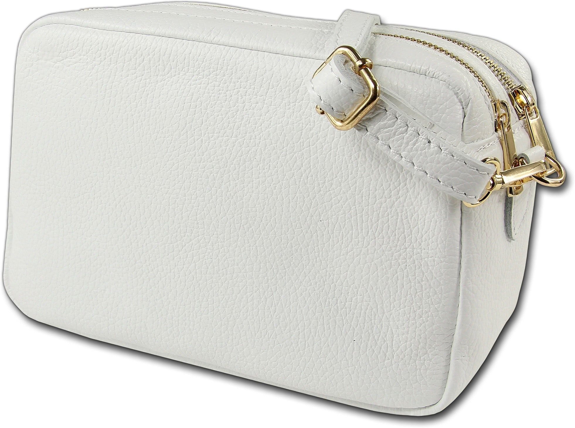 Toscanto Umhängetasche Toscanto Umhängetasche Freizeit (Umhängetasche, Umhängetasche), Damen Tasche Echtes Leder weiß, Made-In Italy