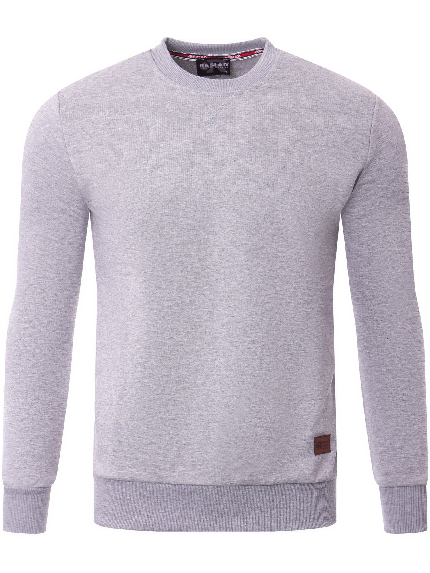 Reslad Sweatshirt Reslad Pullover Herren Sweatshirt RS-1013 (1-tlg) weicher Rundhalspullover Winter Pulli Sweater Sweatjacke