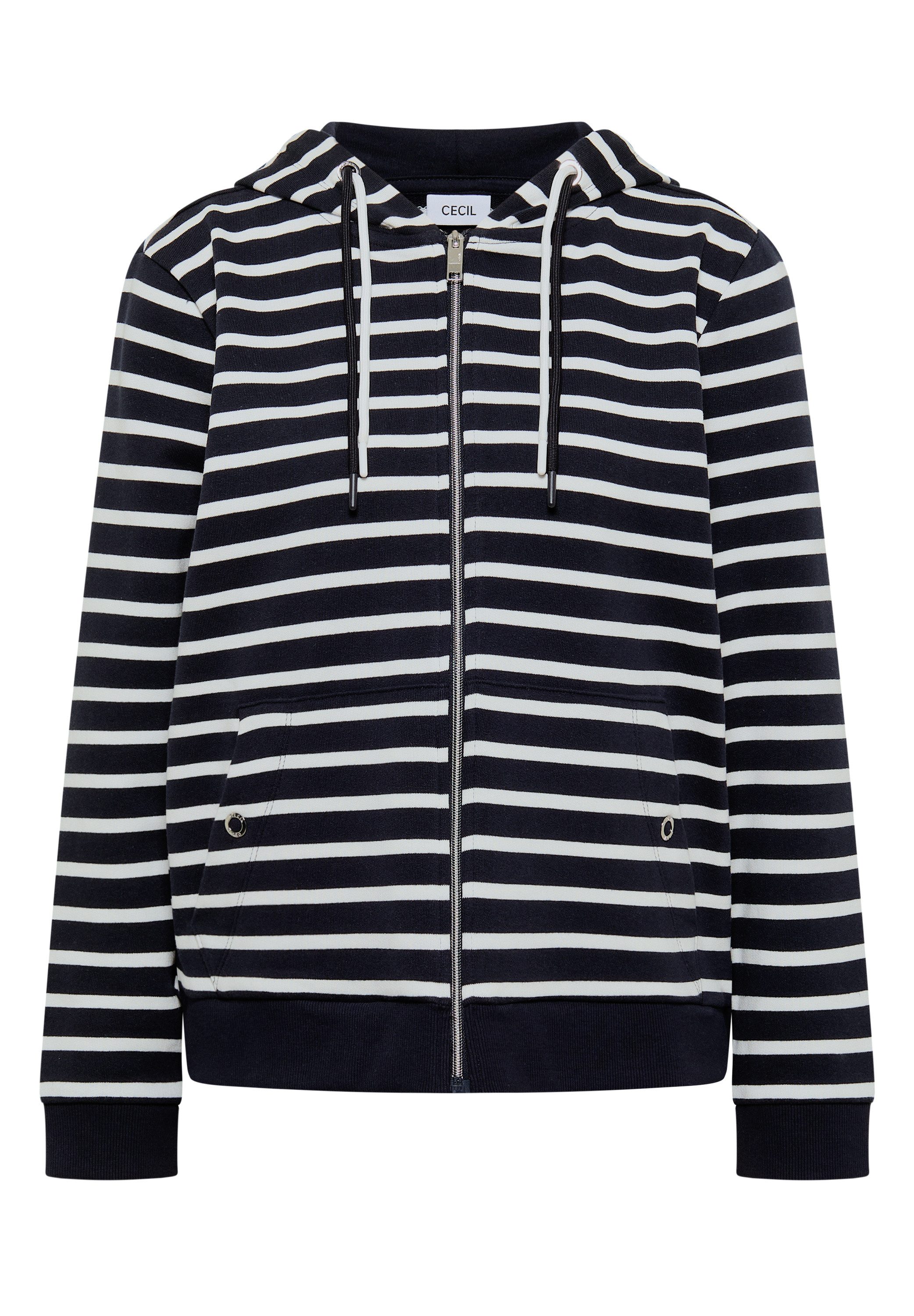 CECIL Langarmshirt mit Kapuze mit Tunnelzugband – Bild 4 von 5