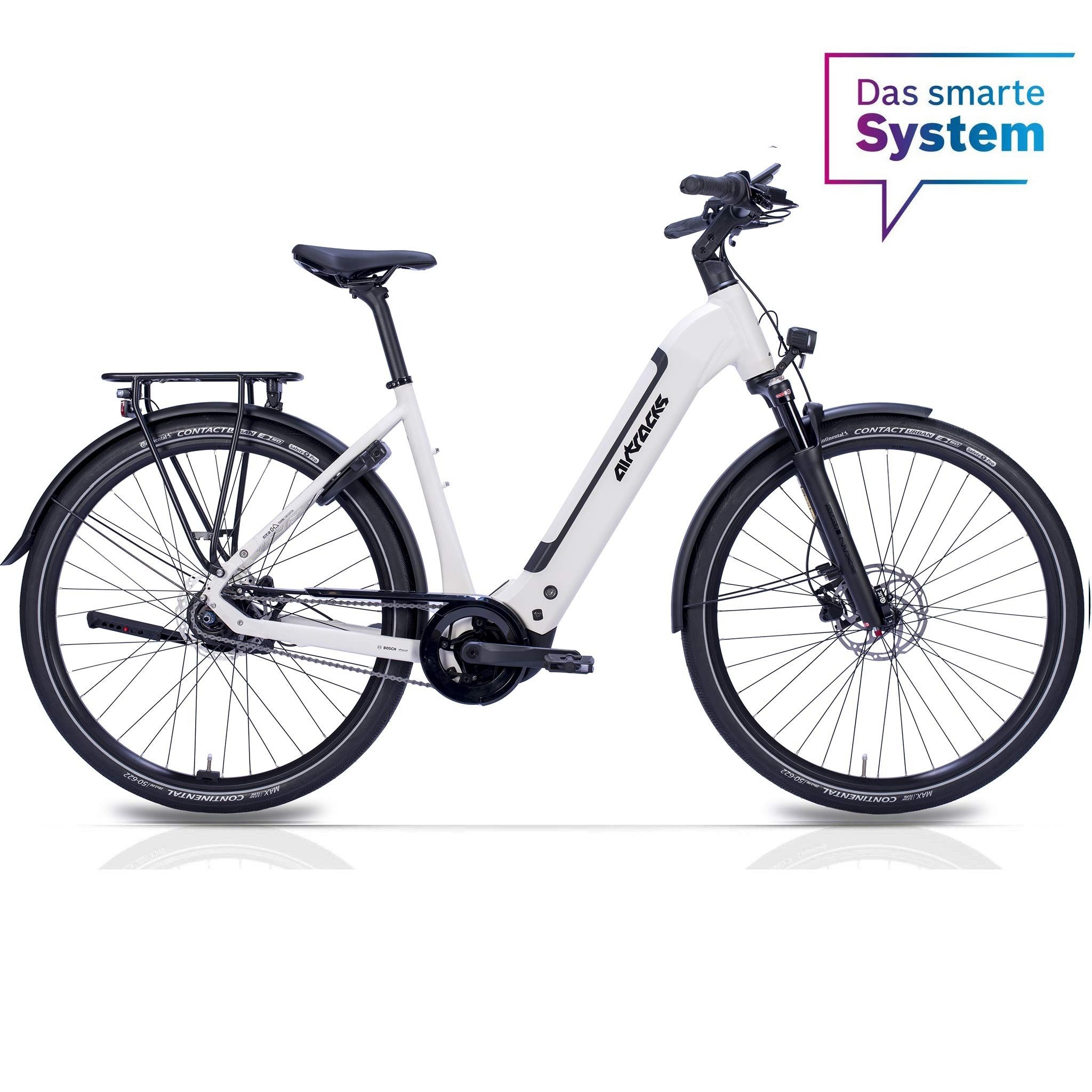Airtracks E-Bike Cityrad 28 Damen E-Bike CIty Fahrrad LS Wave TERRA CT2 BOSCH Performance Line, 8 Gang Shimano Shimano Nexus 8 Schaltwerk, Nabenschaltung, Mittelmotor, 600 Wh, (Akku PowerTube 600Wh, Smart System), Display Intuvia 100, Tiefeinsteiger, Größ