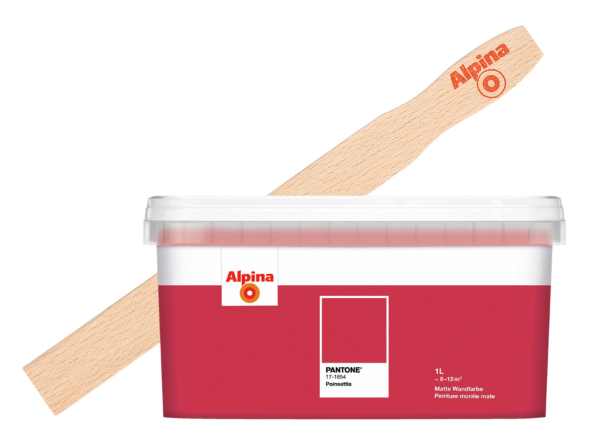 Alpina Wandfarbe Alpina PANTONE® 1L + Rührholz