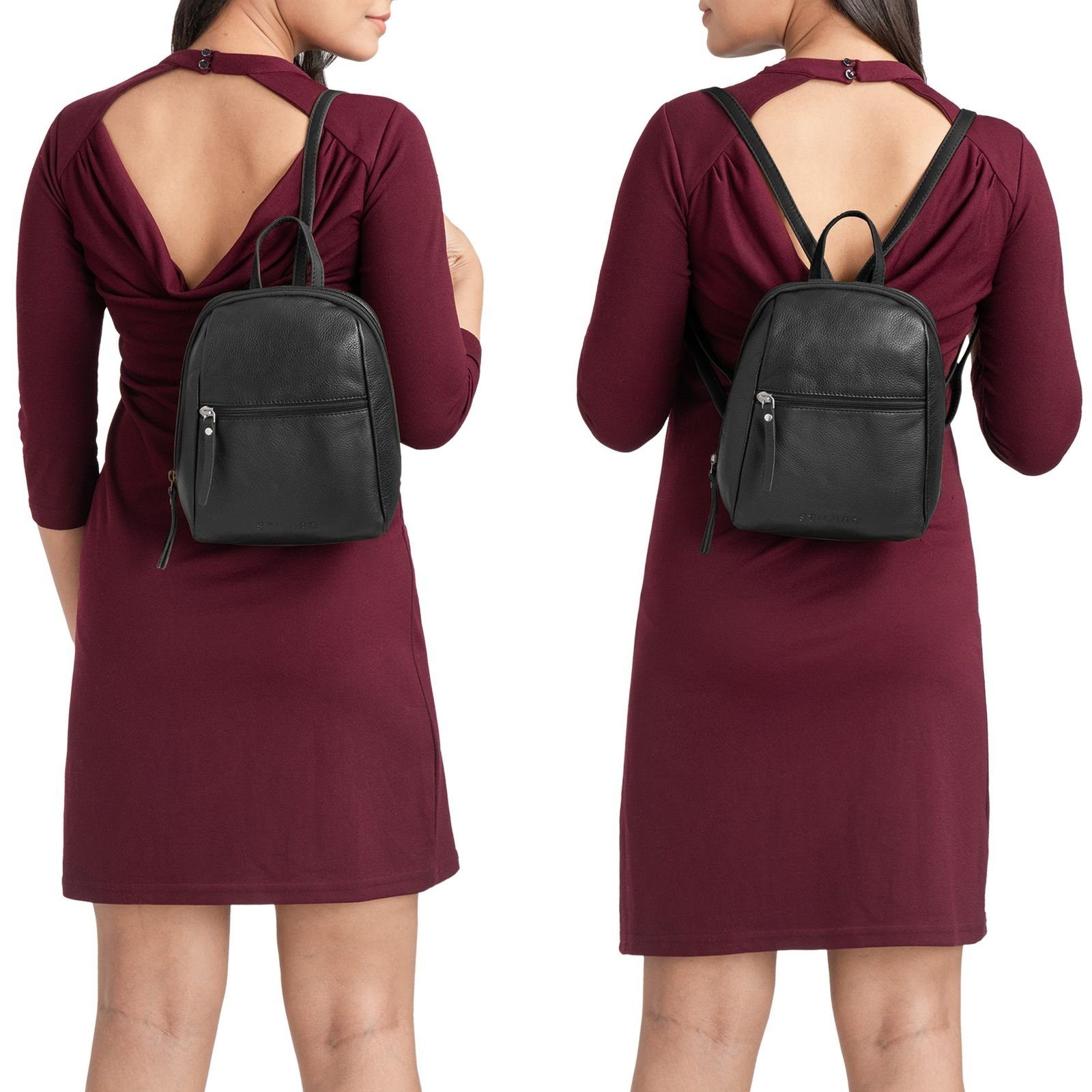 STILORD Cityrucksack "Lia" Mini Rucksack Damen Leder günstig online kaufen