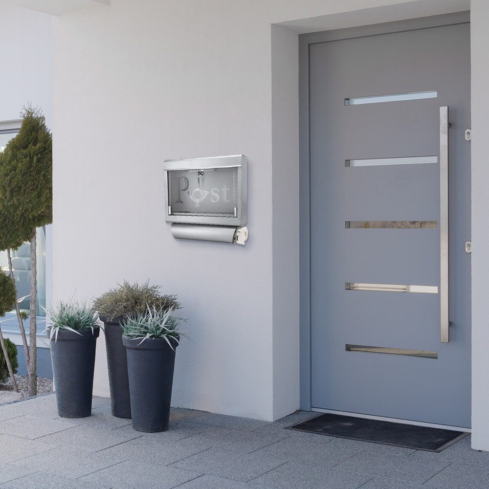 Grafner Briefkasten Briefkasten mit Zeitungsrolle aus günstig online kaufen