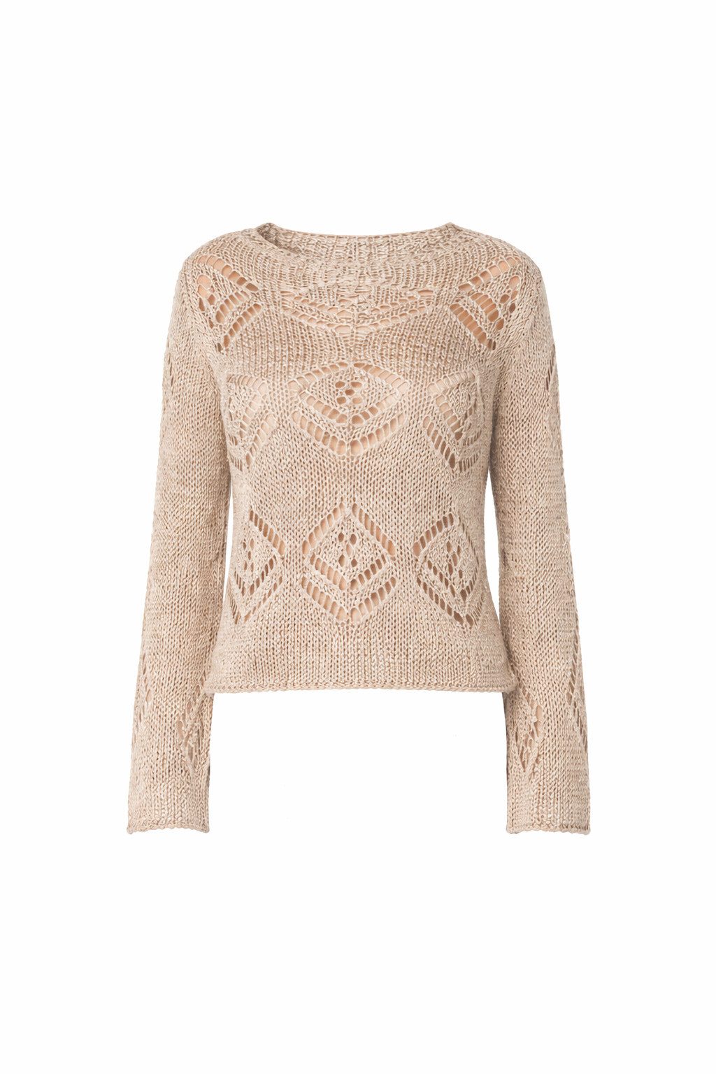 Strickpullover Sommer-Lochstrick