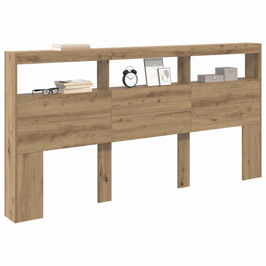 vidaXL Bett Kopfteil Artisan-Eiche Holzwerkstoff (1-tlg)