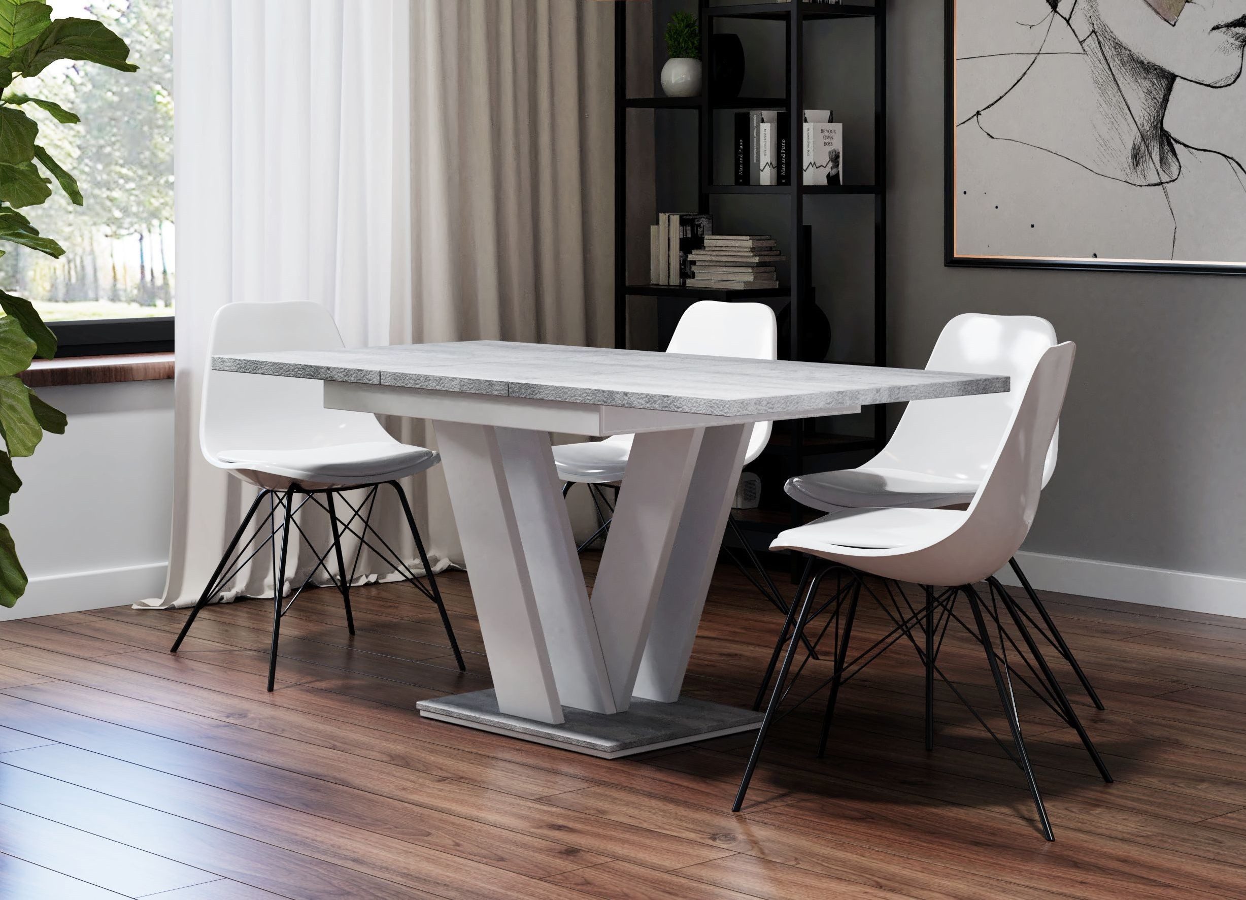 designimpex Esstisch Design PA-555 Tisch ausziehbar günstig online kaufen
