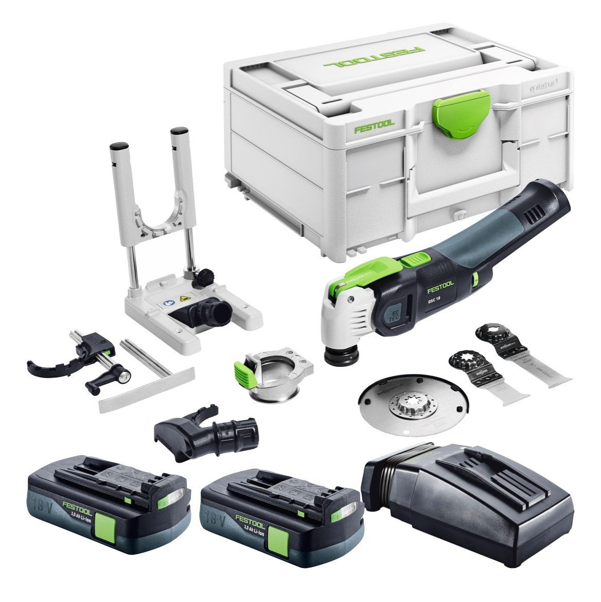 FESTOOL Akku-Multifunktionswerkzeug VECTURO OSC 18 E-Basic Set Akku Oszillierer 18 V Starlock Max
