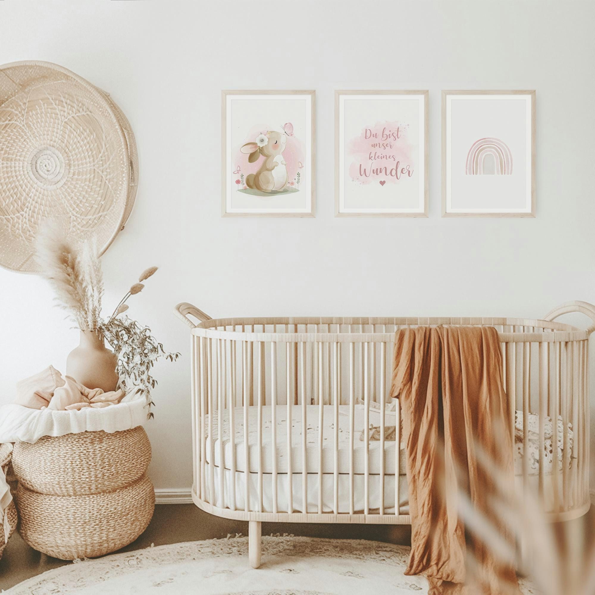 MeinBaby123® Poster Bilder Kinderzimmer, Poster Kinderzimmer Deko, Babyzimmer Deko, Spruch Wandbilder, Boho, Tiere – Bild 2 von 5
