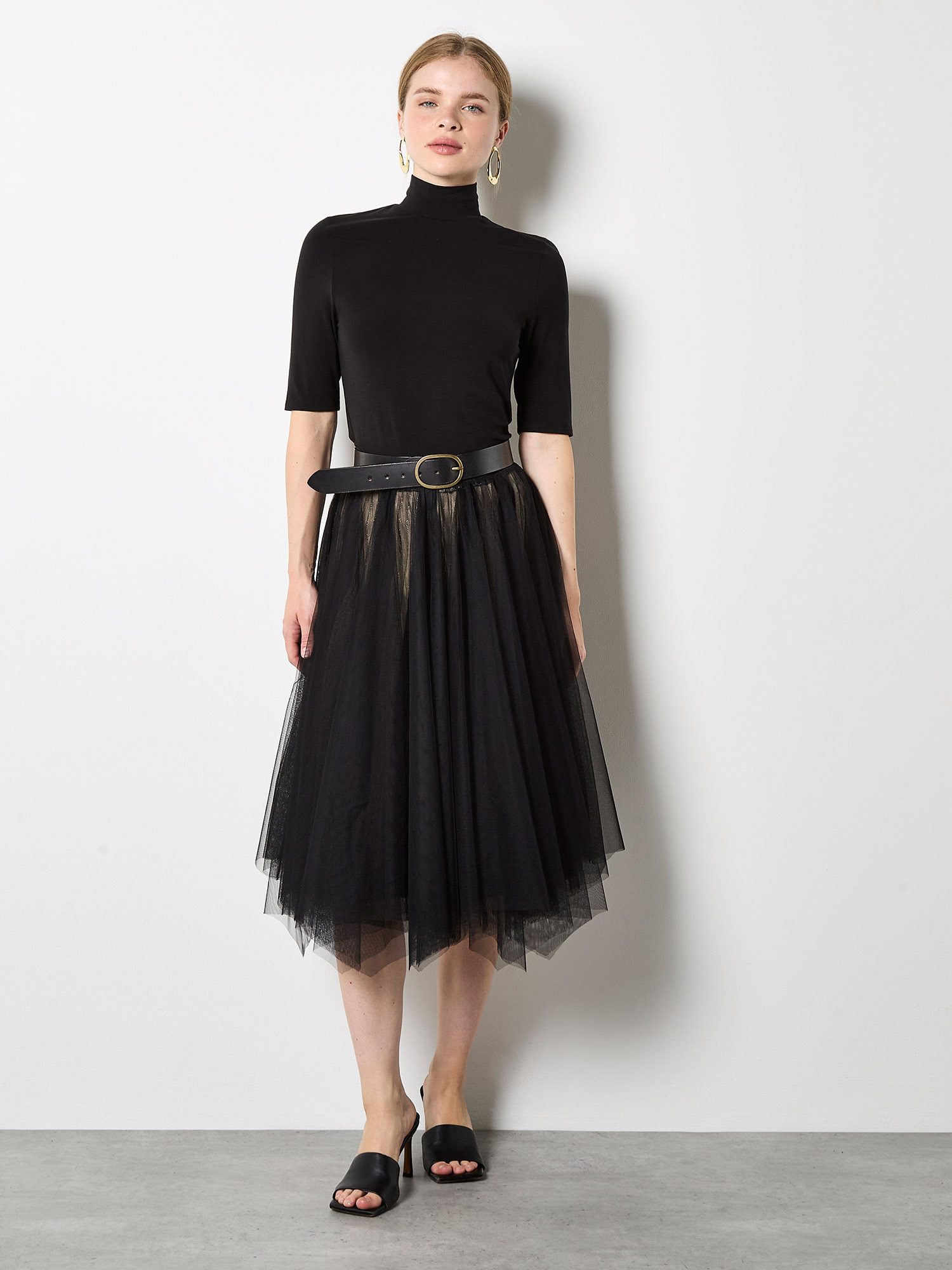 Apricot Midirock Wenderock . mit Streifen