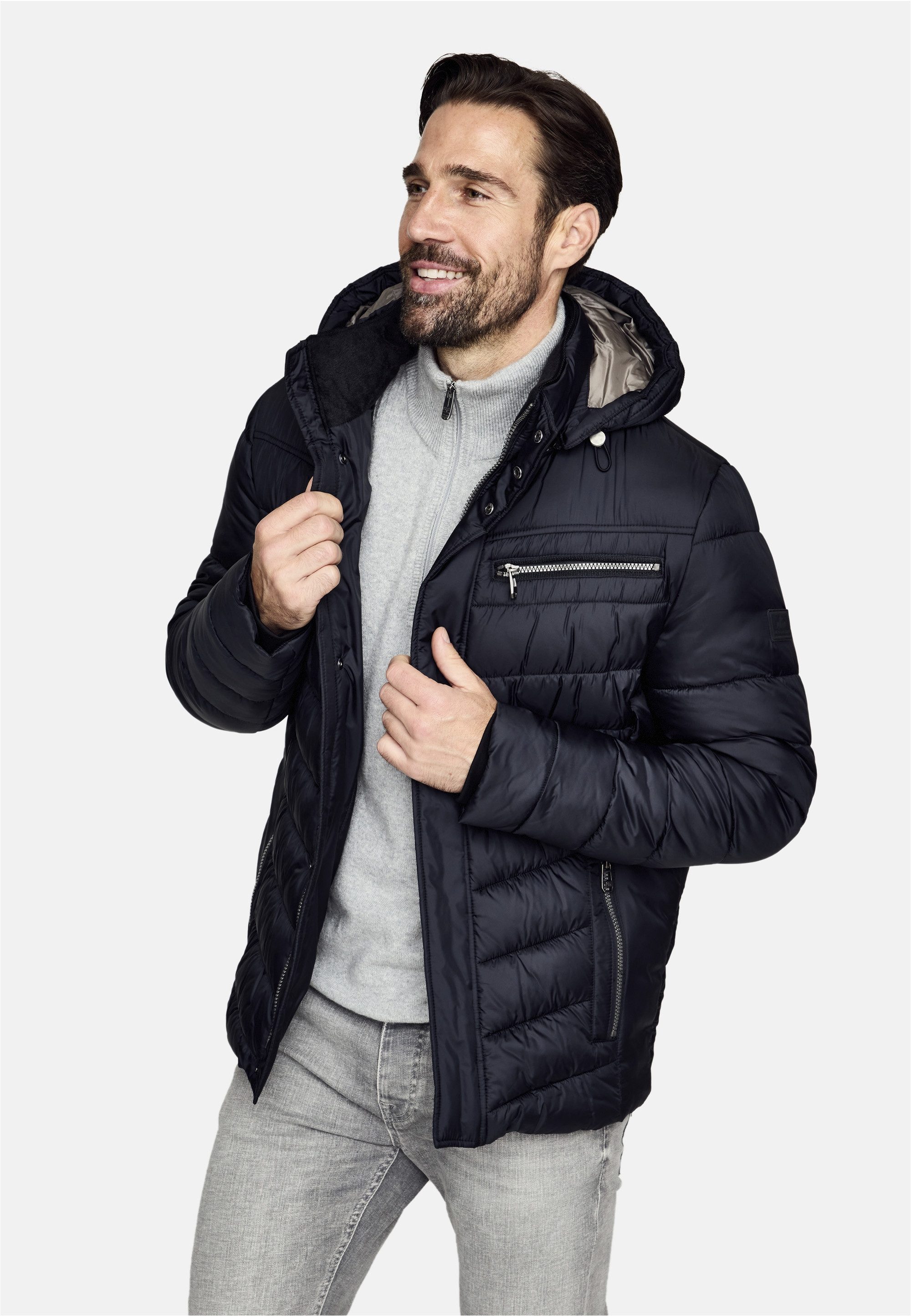 New Canadian Steppjacke mit Fleece-Einsatz am Innenkragen günstig online kaufen