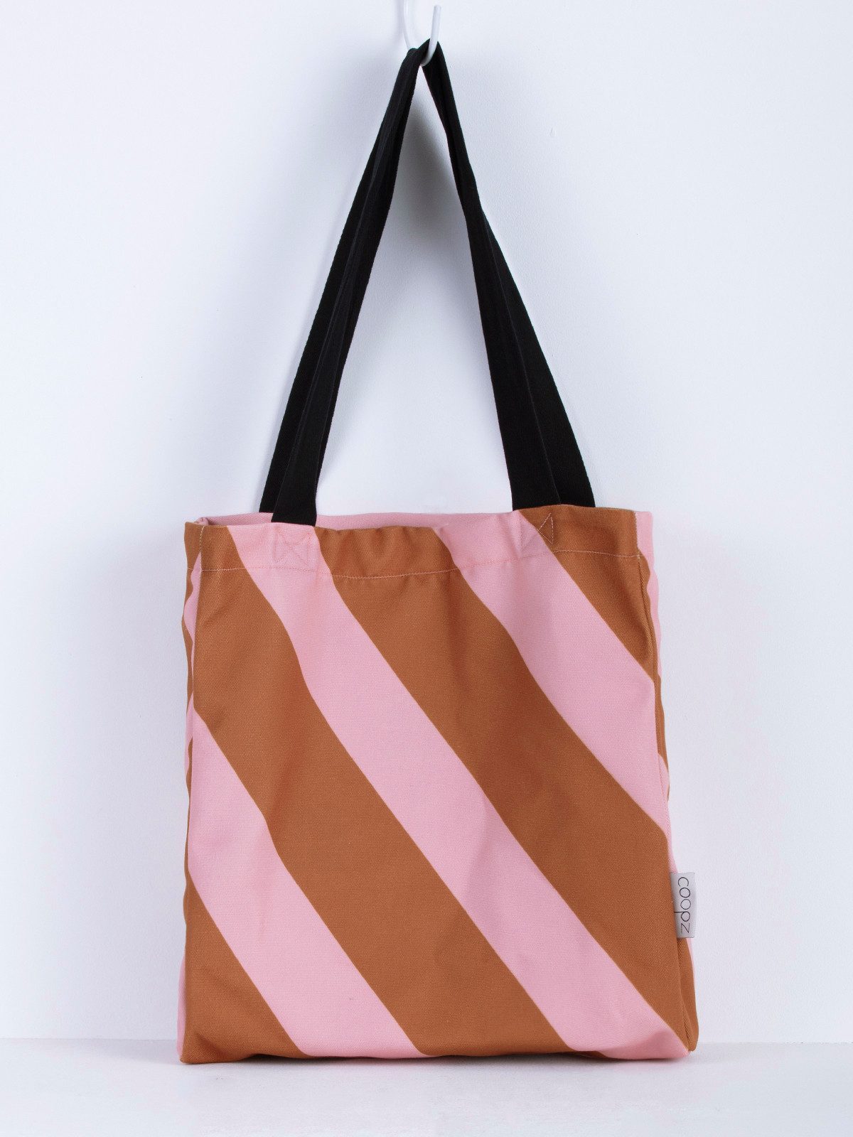 Shopper coopz Shopper - Diagonal Gestreift Rosa/Caramel