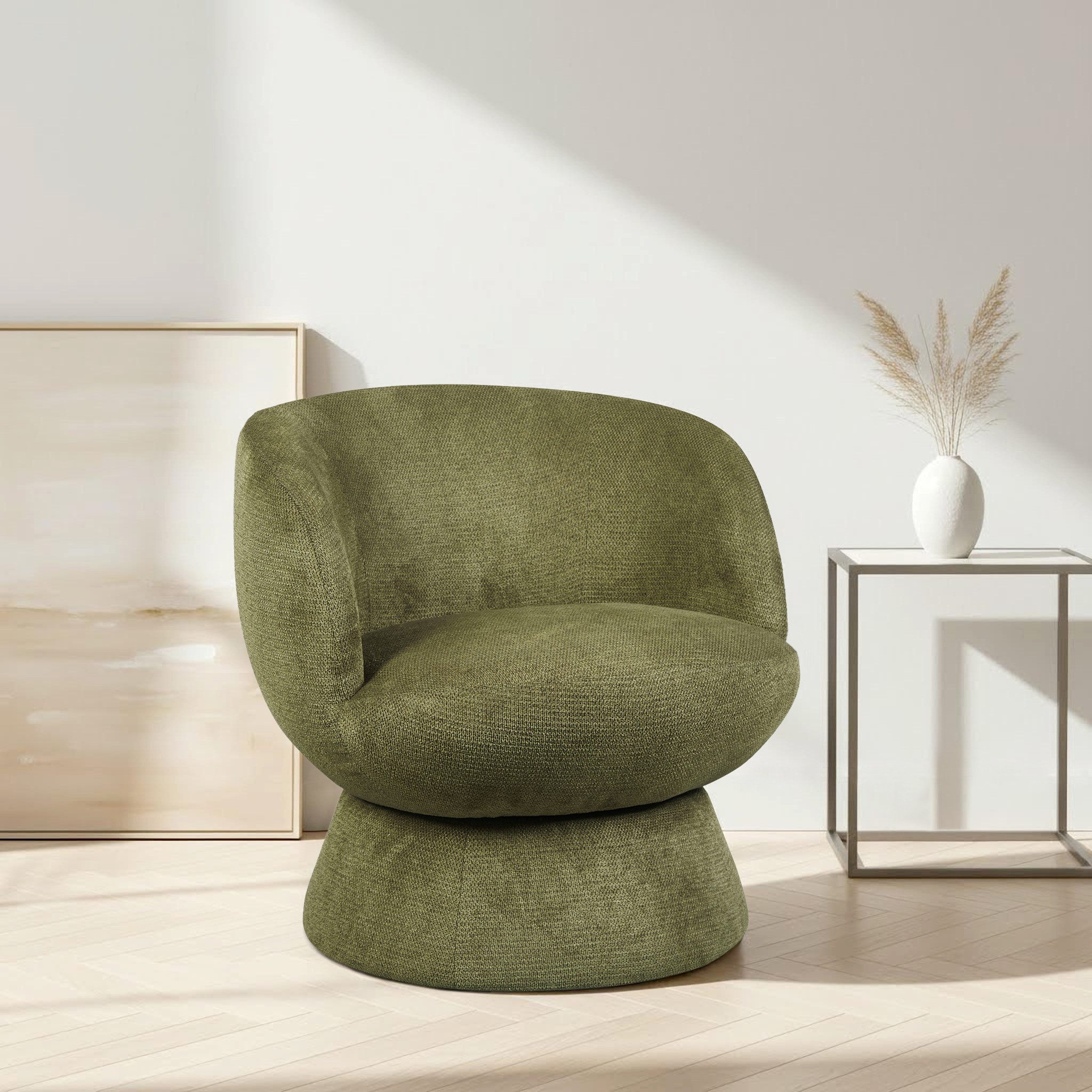 OTTO home Drehsessel ZAZZA Lese-Sessel, TV-Sessel, Loungesessel, 360° drehbar, feiner Struktur-Bezug