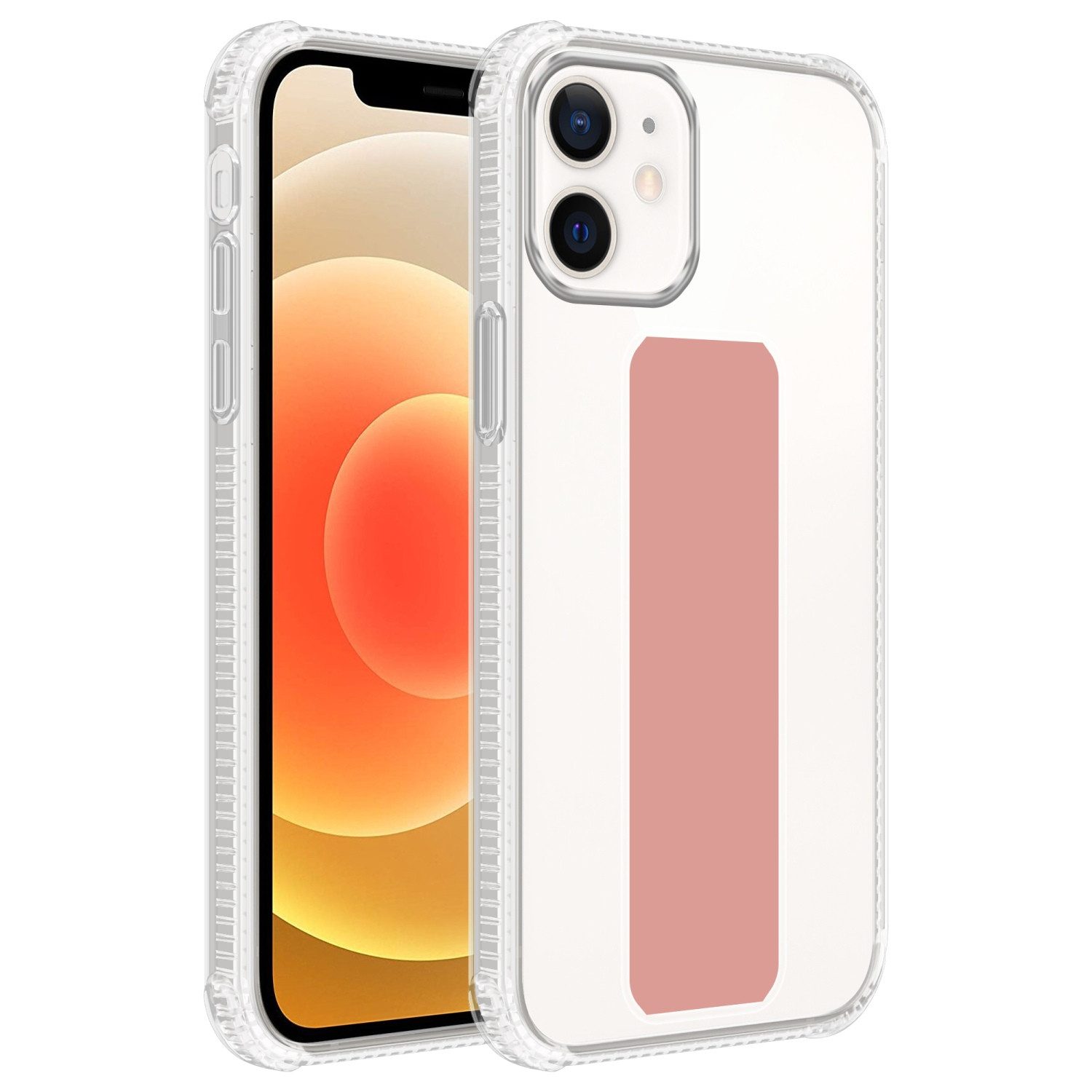 Cadorabo Handyhülle für iPhone 11 Hülle Apple iPhone 11, Schutzhülle - TPU Silikon Hülle - mit Halterung - Standfunktion