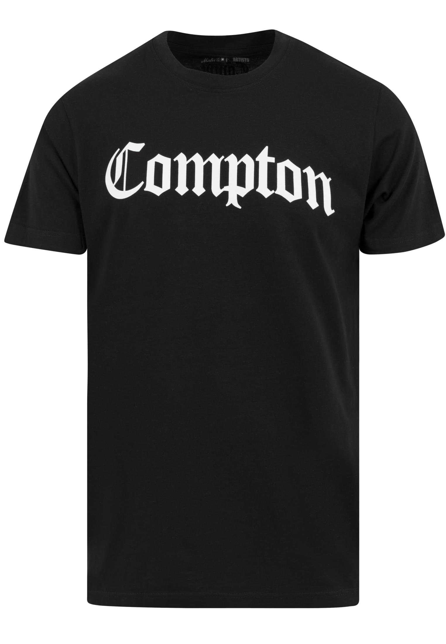 MisterTee T-Shirt Herren black Compton (1-tlg) Tee