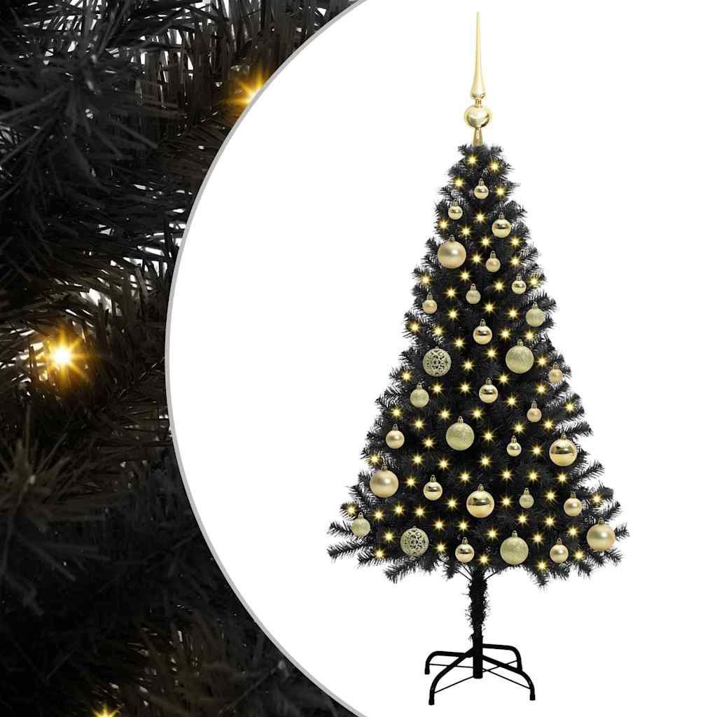 Künstlicher Weihnachtsbaum Weihnachtsbaum Schwarz 120 cm PVC