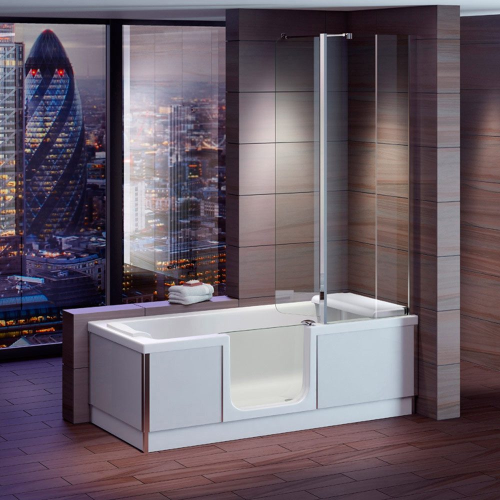HAK Badewanne STYLE Badewanne mit Tür, 180x80cm, links