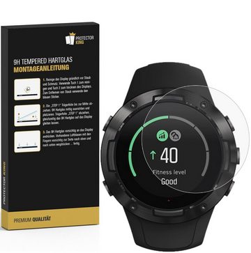 Protectorking Schutzfolie 1x 9H Hartglas für Suunto 5 Smartwatch Panzerfolie Displayschutz HD, (1-Stück), Hochwertiger und passgenauer 9H Tempred Panzerglas. HD Ultra klar