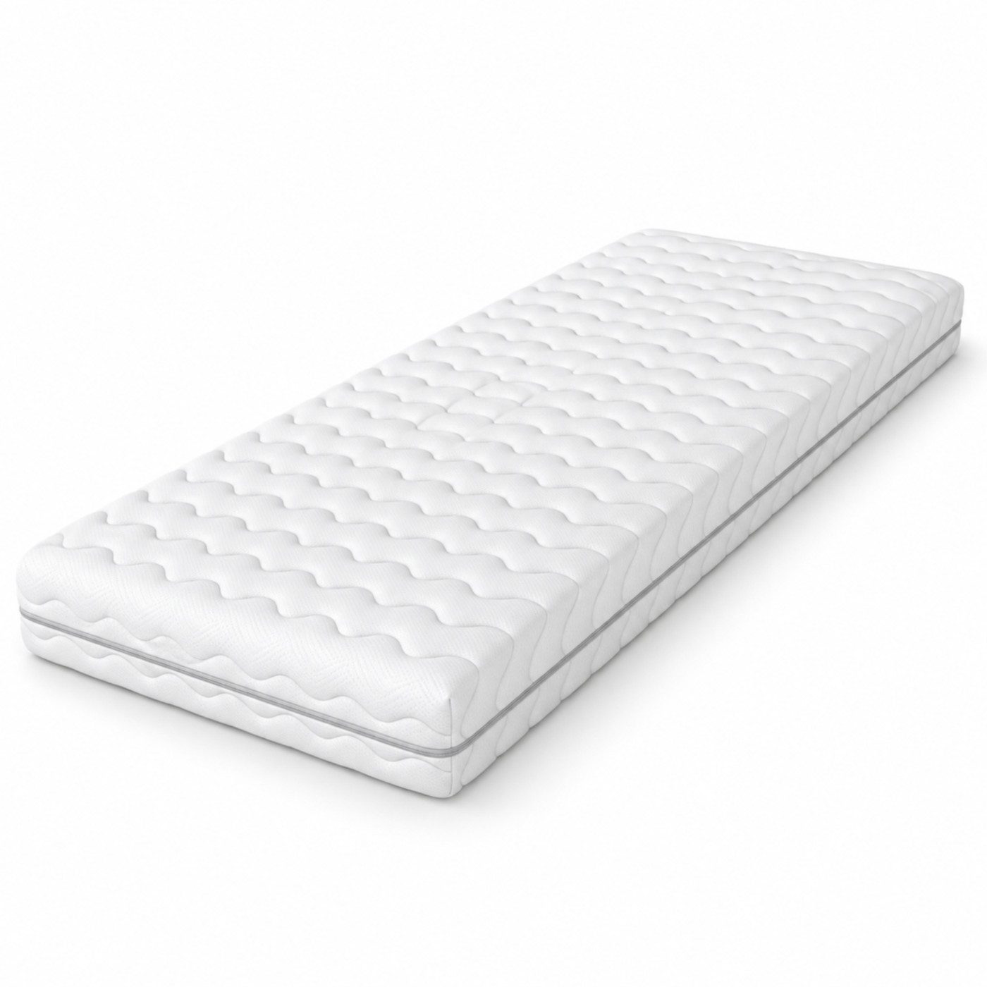 Komfortschaummatratze Roma R25-Schaumstoffmatratze 90x200 cm, 10 cm, Jersey-Bezug, FORTISLINE, 10 cm hoch