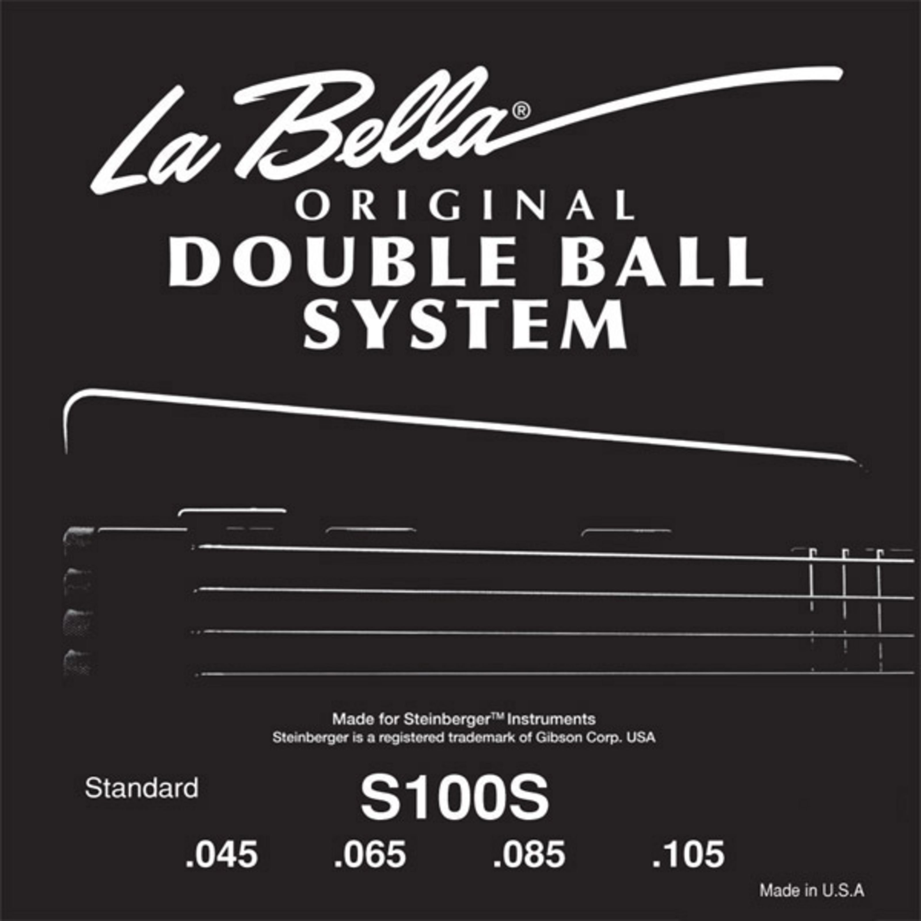 La Bella Saiten, (Bass Saiten 45-105 Double Ball Steinberger Headless 4saitig), Bass Saiten 45-105 Double Ball Steinberger Headless 4saitig -