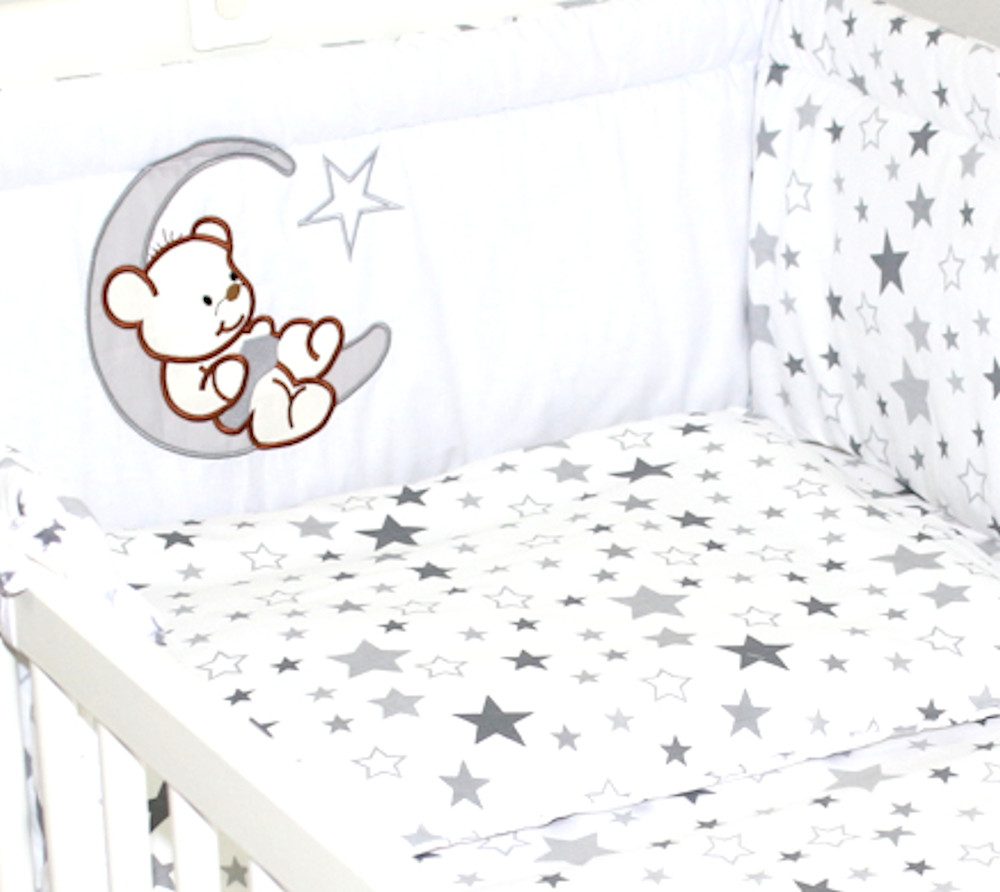 Primawela Bettnestchen Nestchen Applikation 420 cm Bettumrandung Baby Bett Kinder Kopfschutz