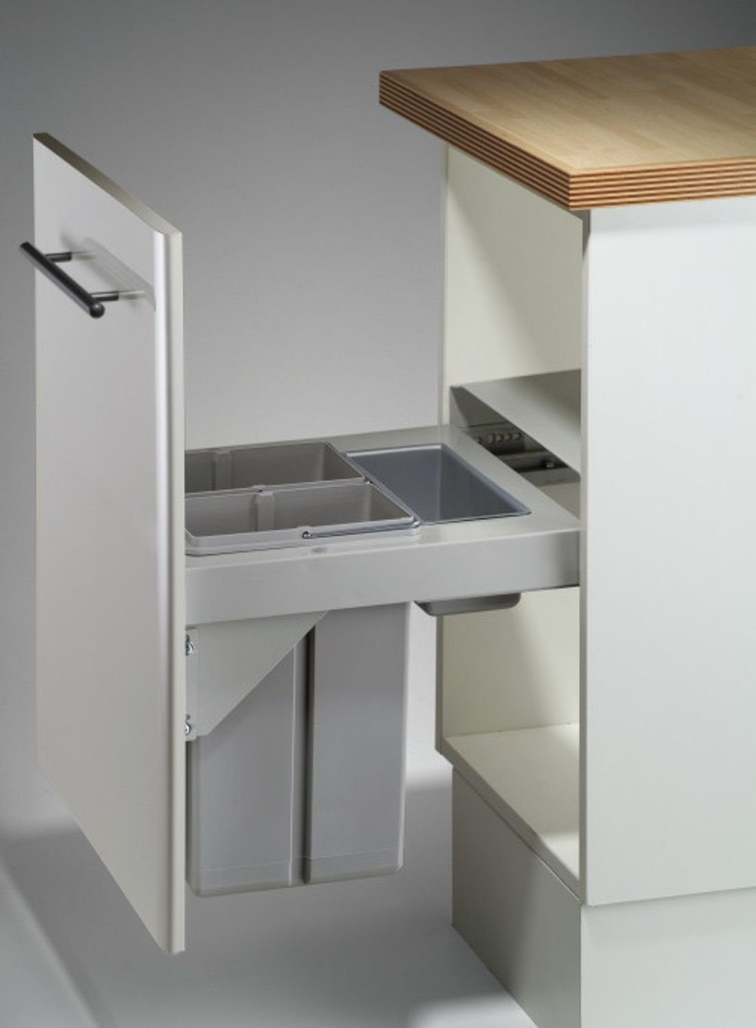 WESCO Mülleimer »Wesco Pullboy Soft 45 Einbau Abfallsammler 2x 8 Liter