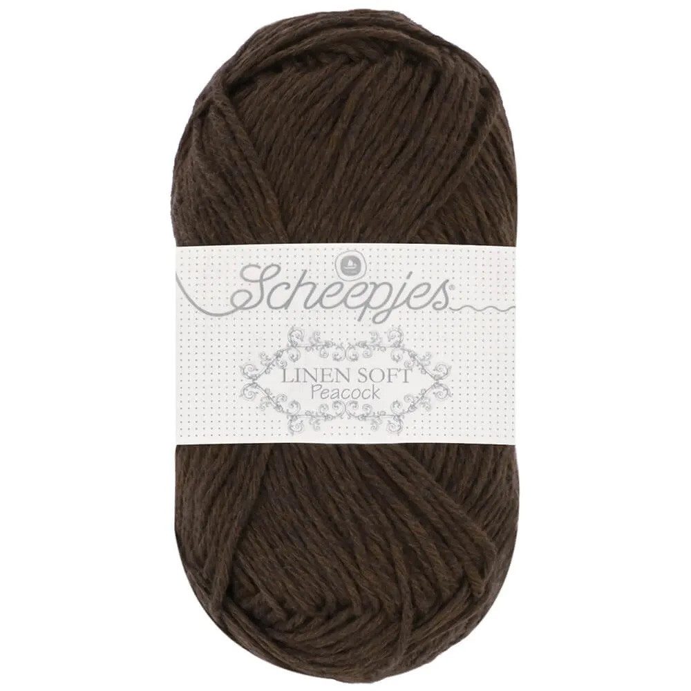 Scheepjes Linen Soft, sommerliches Strickgarn mit Leinen Häkelwolle, 135 m (Baumwollgarn zum häkeln und stricken, Strickwolle, Häkelwolle, Sommerwolle, Leinengarn), 47% Baumwolle, 27% Leinen, 26% Polyacryl