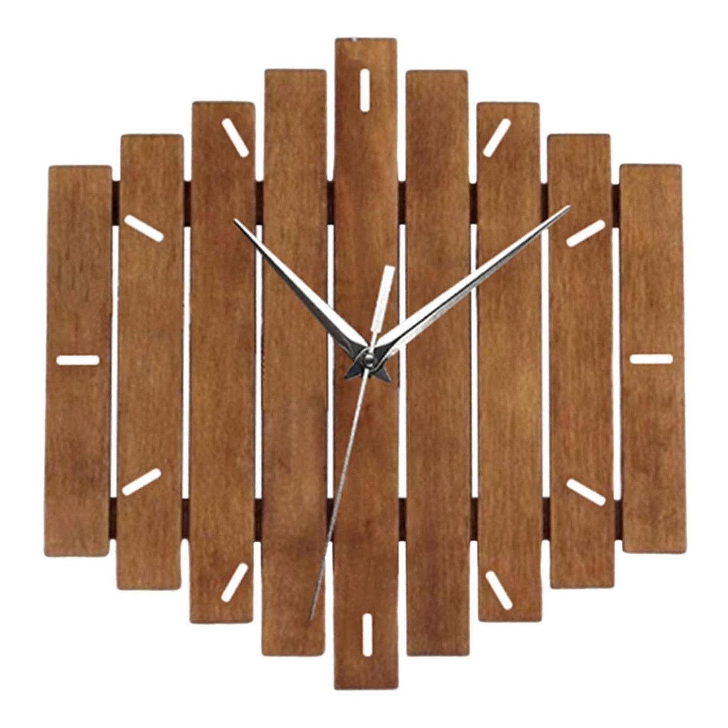 Wanduhr holz Geräuschlos Quarzuhren
