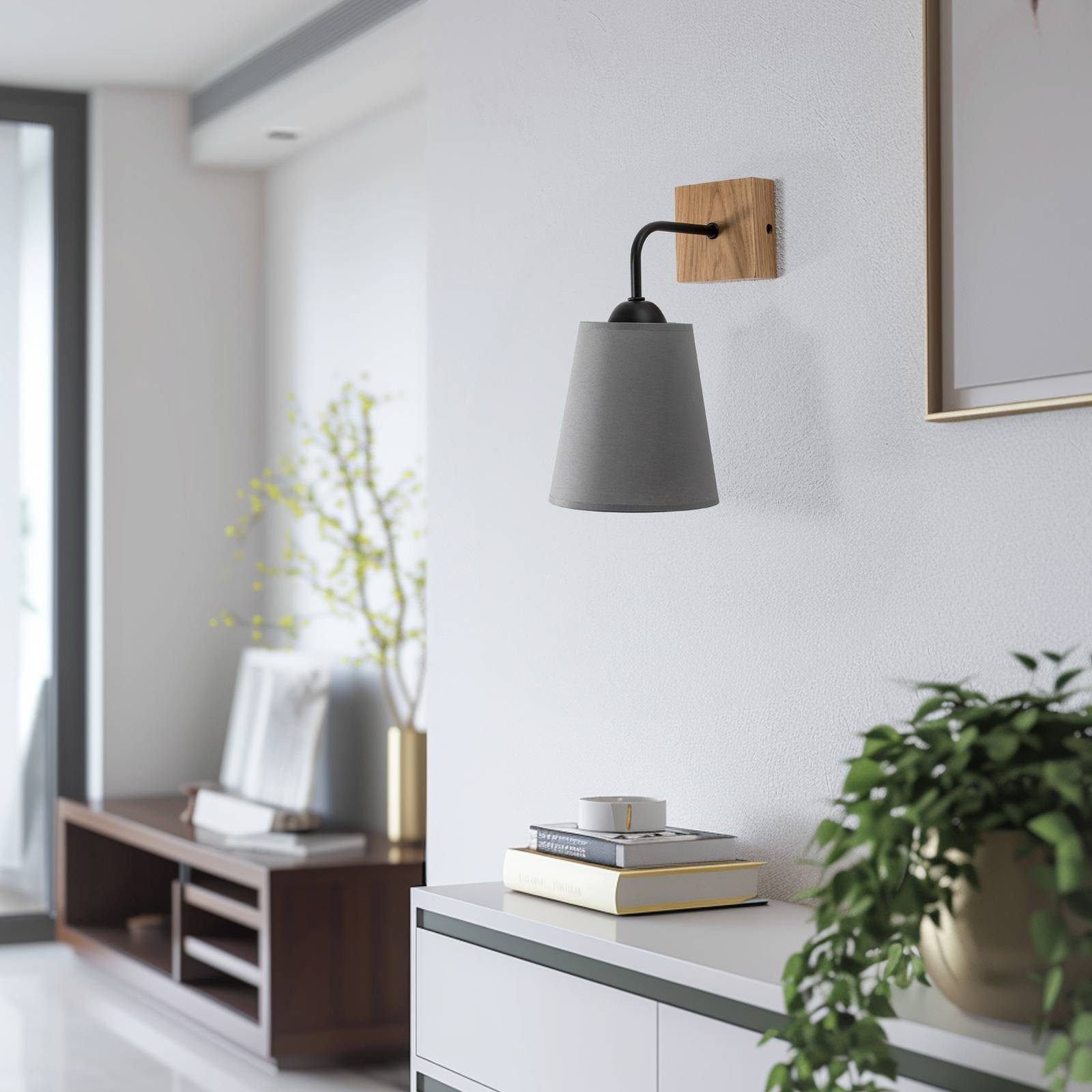 Envostar Wandleuchte Risco, Alu IP20, 1 x 60 W