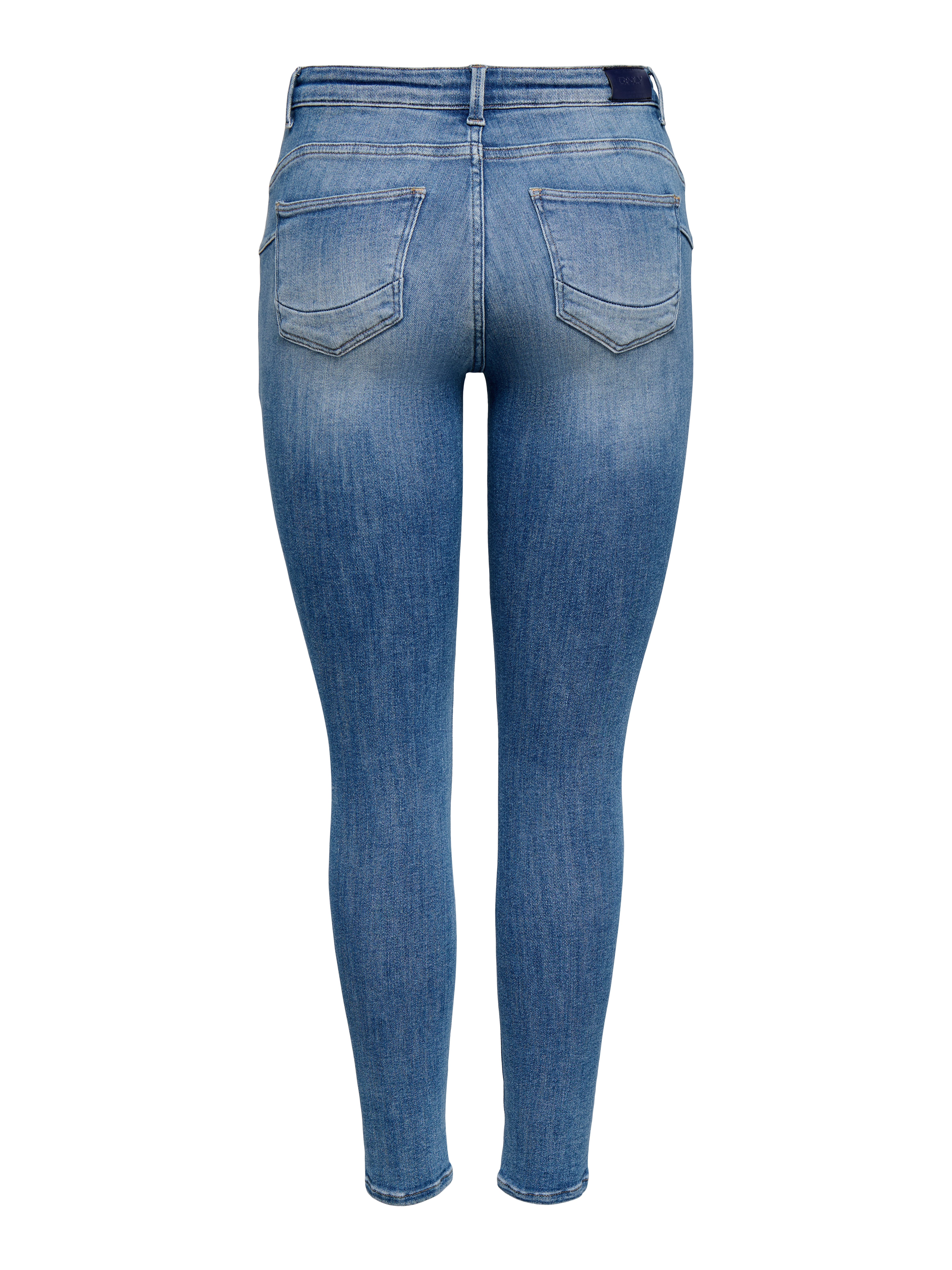 ONLY Skinny-fit-Jeans ONLPOWER LIFE MID PUSH Baumwollmischung, skinny fit, regular waist