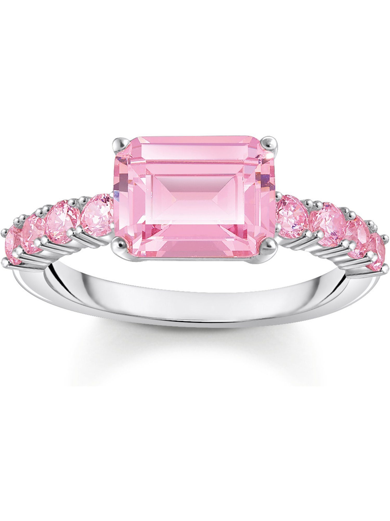 Fingerring Thomas Sabo Damen-Damenring 925er Silber Zirkonia