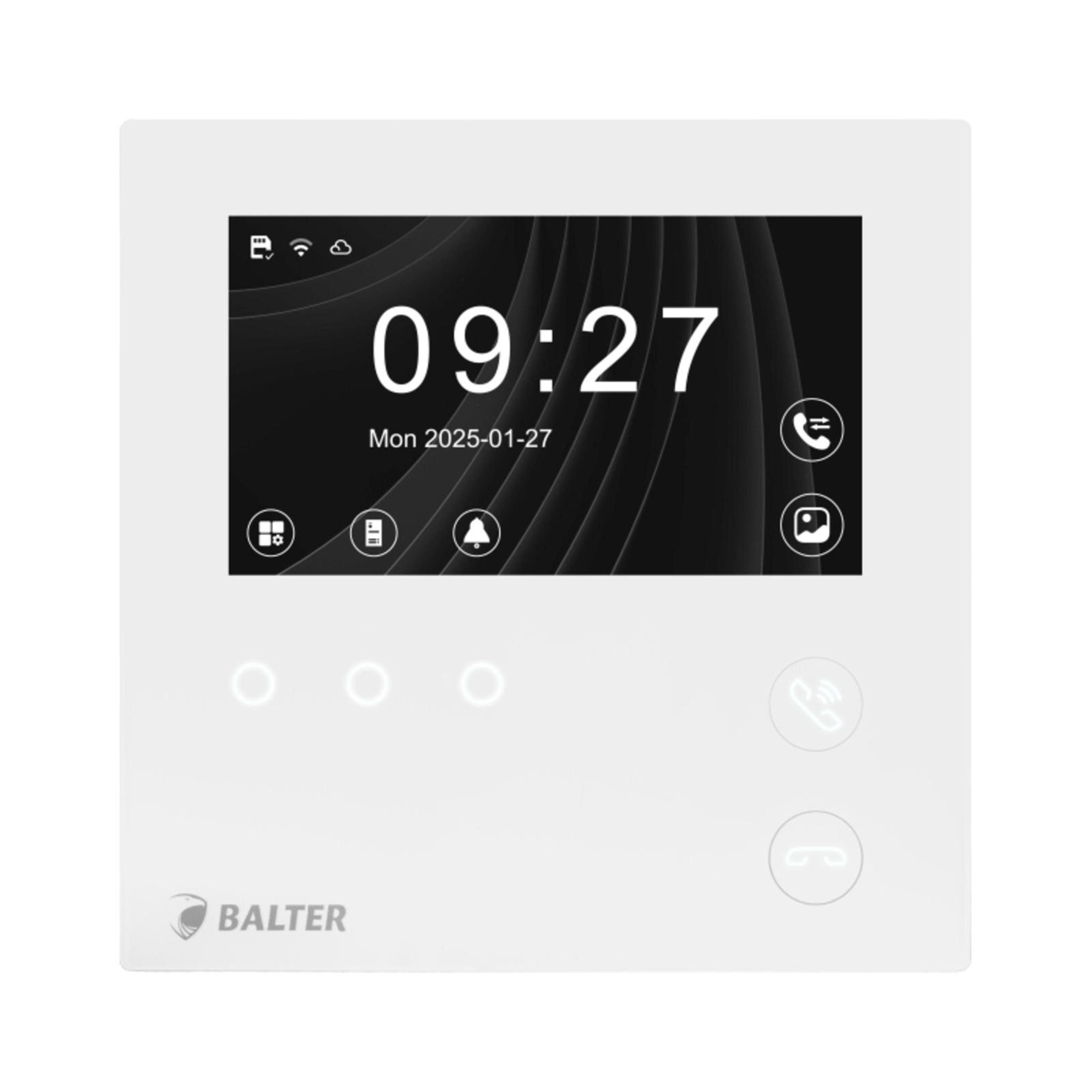 Balter Video-Türsprechanlage Balter EVO HD MINI 4.3" Videostation mit App (Innenbereich, EVO-HD Monitor, 1-tlg., Zusatzmonitor, mit App, Full HD, 2 Draht Bus)