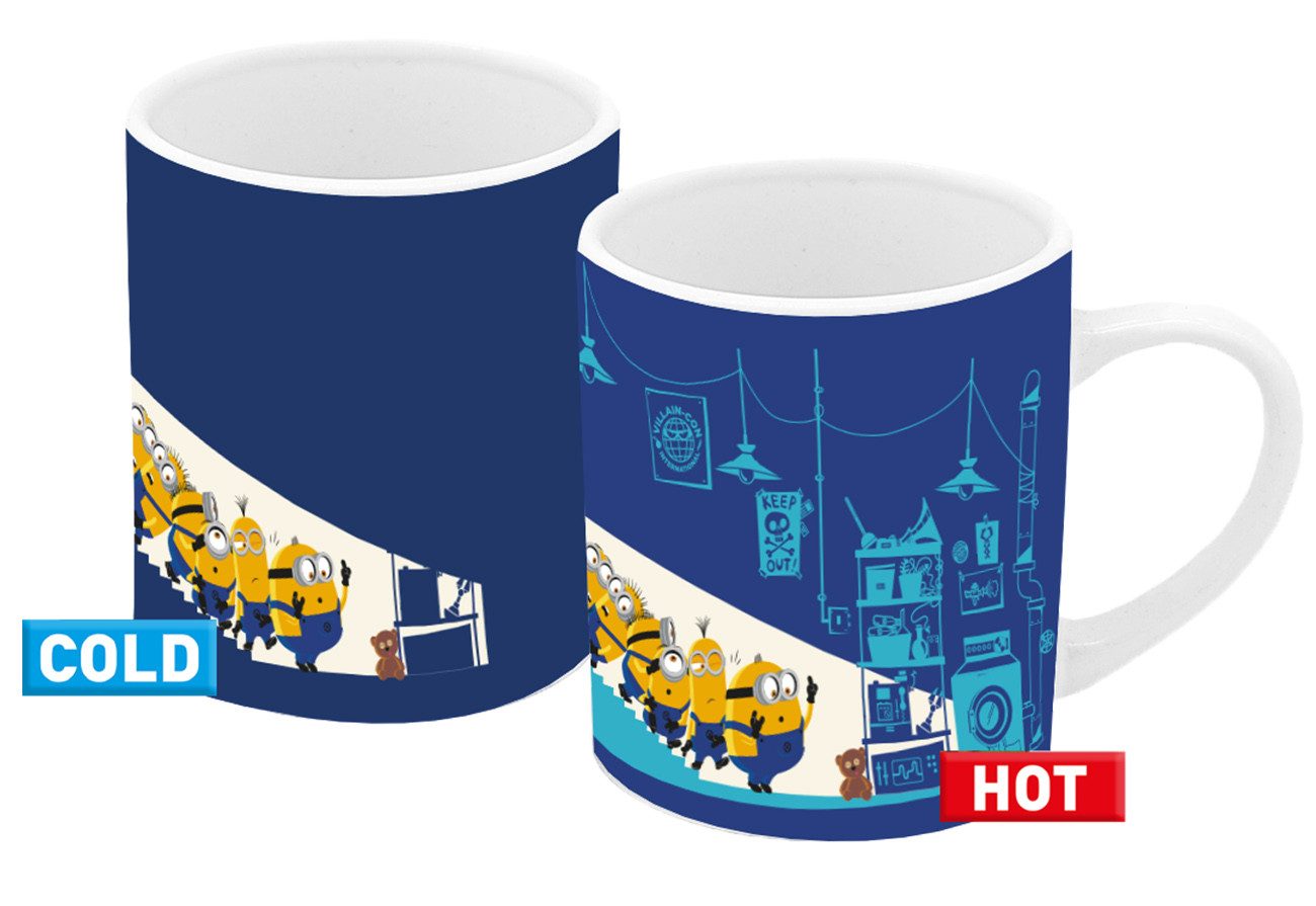 Geda Labels GmbH Tasse Farbwechsel More than a Minion, Keramik, Blau, 250ml, mit Thermoeffekt