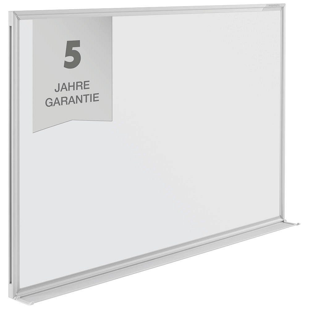 magnetoplan® Tafel Whiteboard 120,0 x 90,0 cm weiß lackierter Stahl, (Set, 1-tlg., Montagematerial, 1 Markerablage), Magnethaftend, beschreibbar