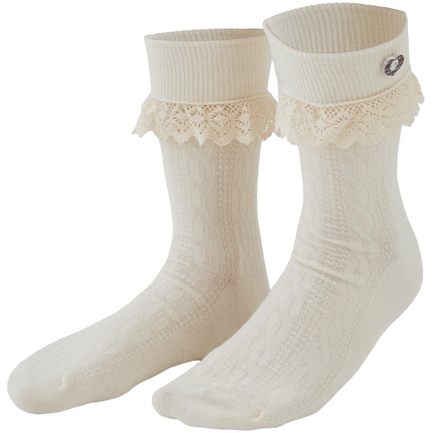 Trachtensocken Socken mit Spitze