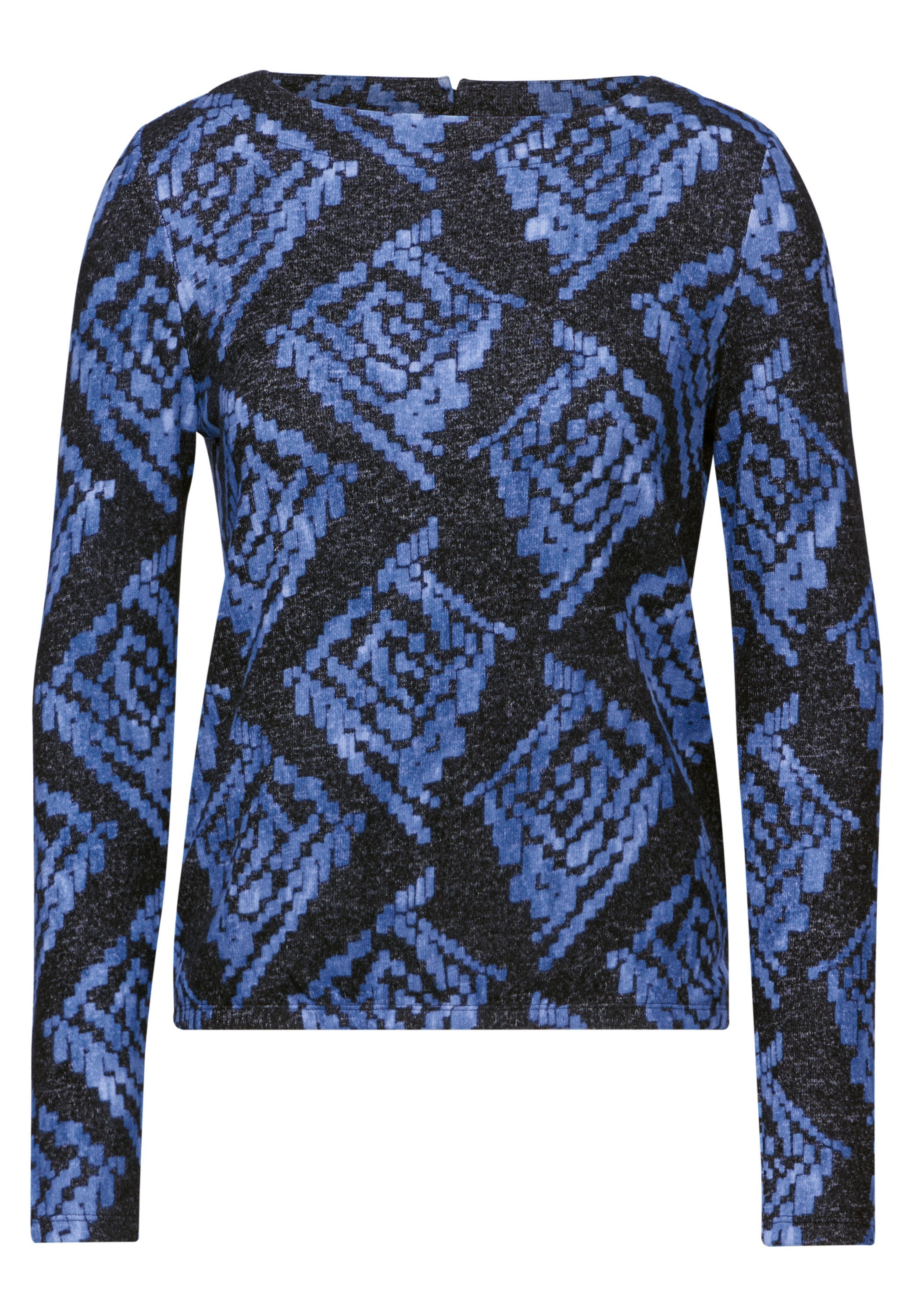 CECIL Langarmshirt mit U-Boot-Ausschnitt