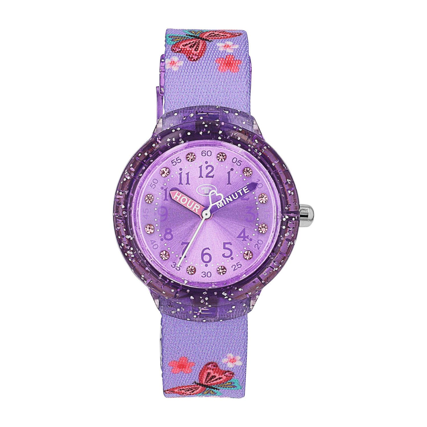 TOM TAILOR Quarzuhr 2100710, Armbanduhr, Kinderuhr, Mädchen, analog, Glassteine