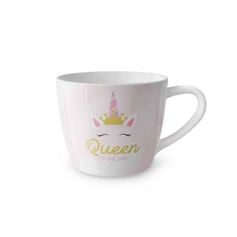 La Vida Tasse Kaffeetasse Teetasse Tasse Maxi Becher für dich la vida "Queen ..the, Material: Porzellan