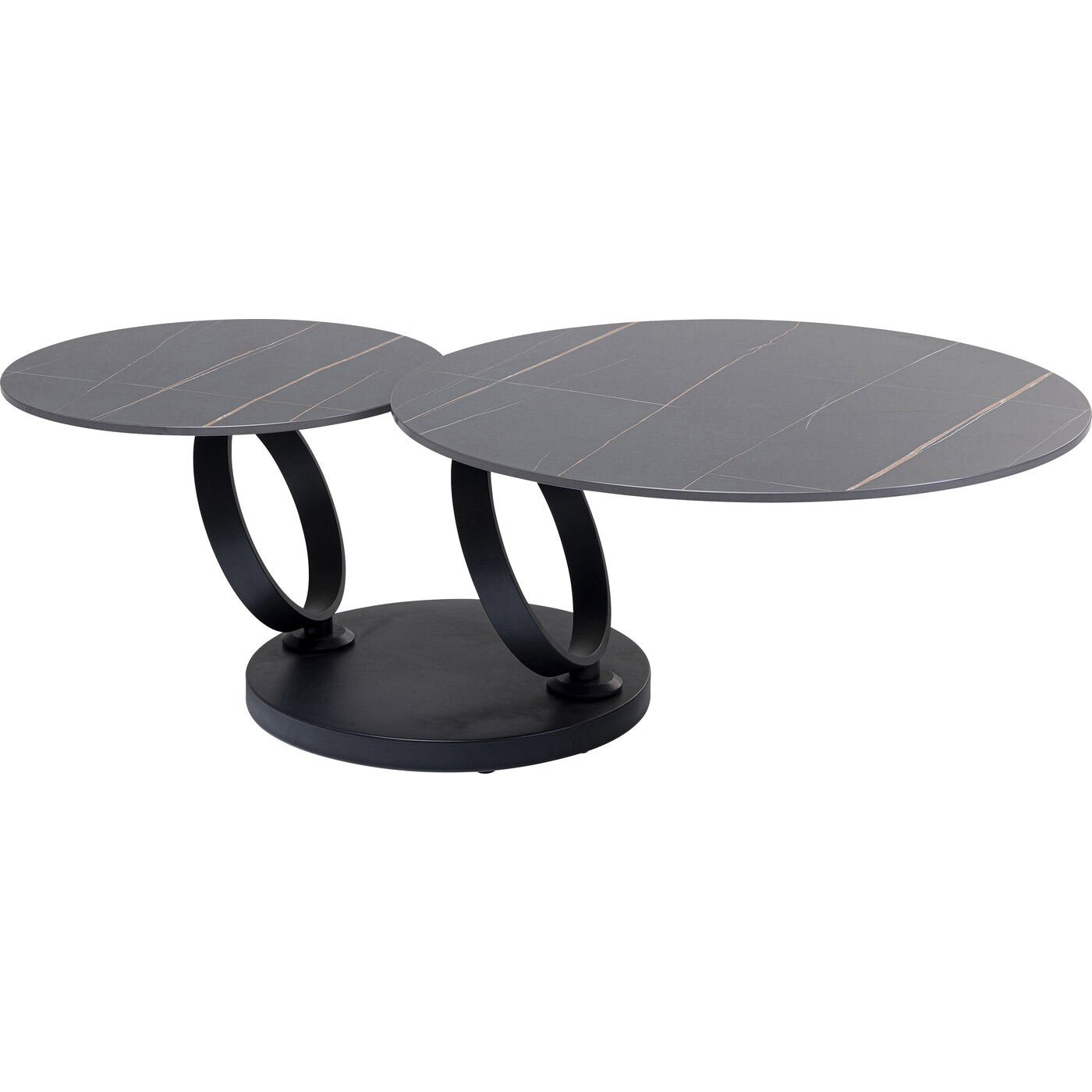 Kare Design Couchtisch Beverly, Keramik, Drehfunktion