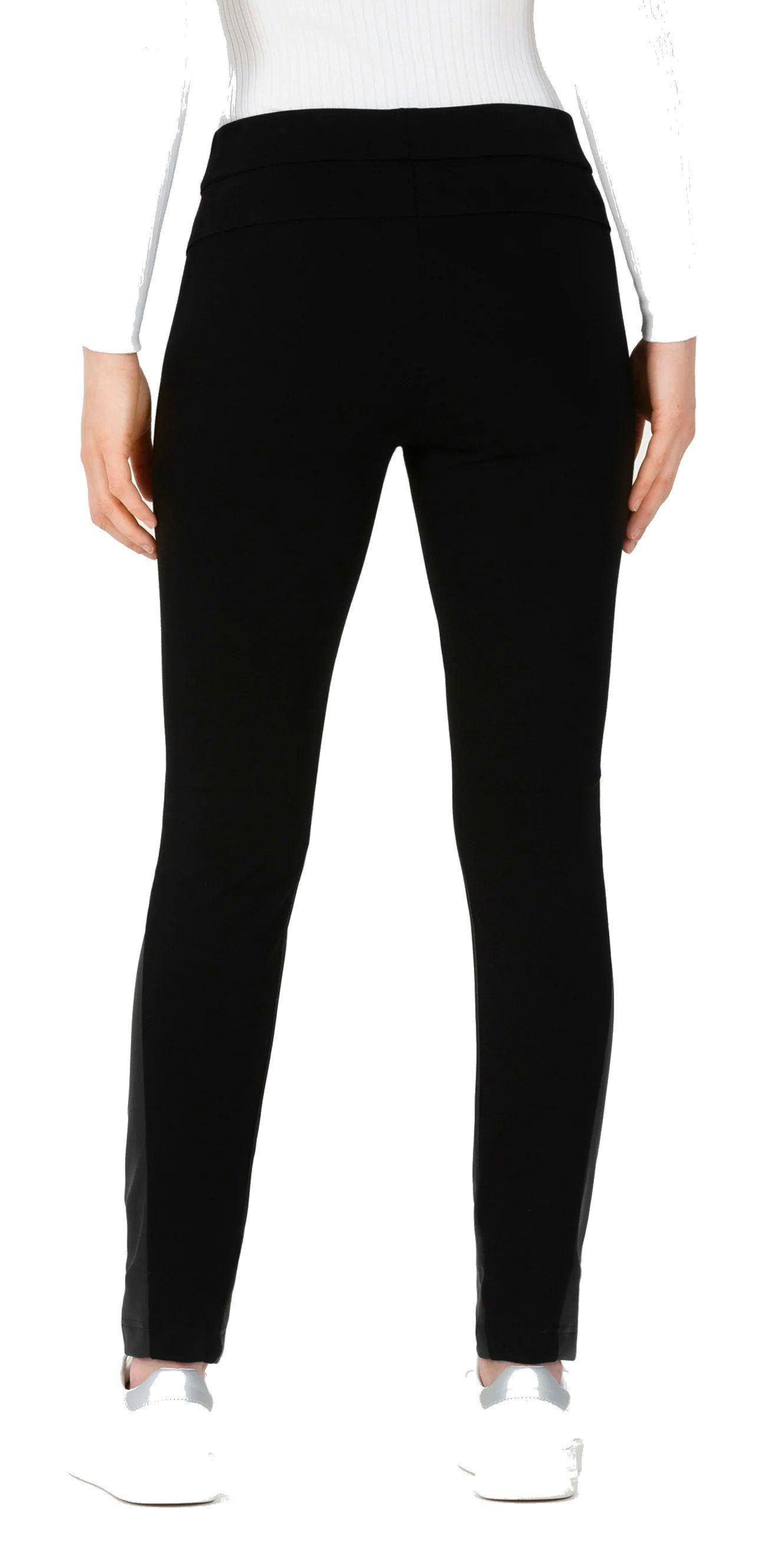 St Ann by Stehmann Stretch-Hose Isalie Einsatz aus Nappa-Lederimitat
