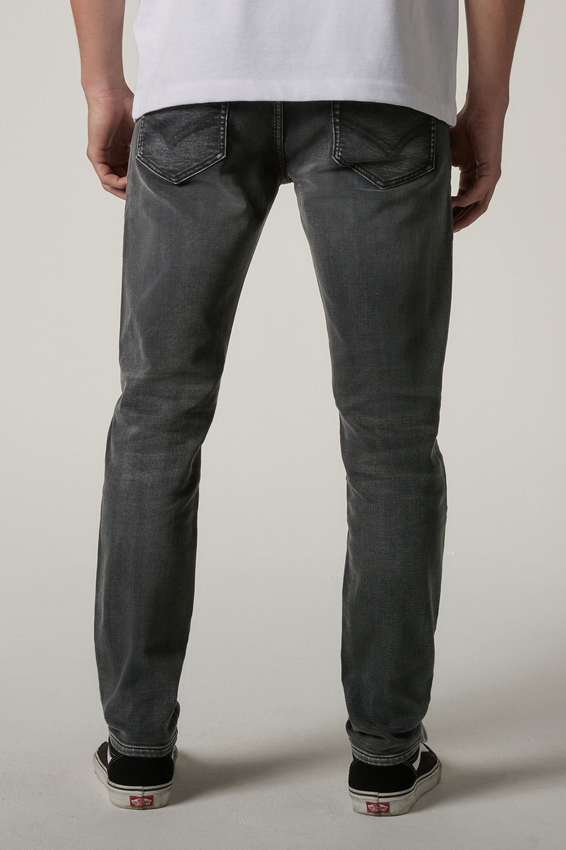 (1-tlg) Next Grey Jeans Flex Stretch Motion - Skinny-fit-Jeans Skinny
