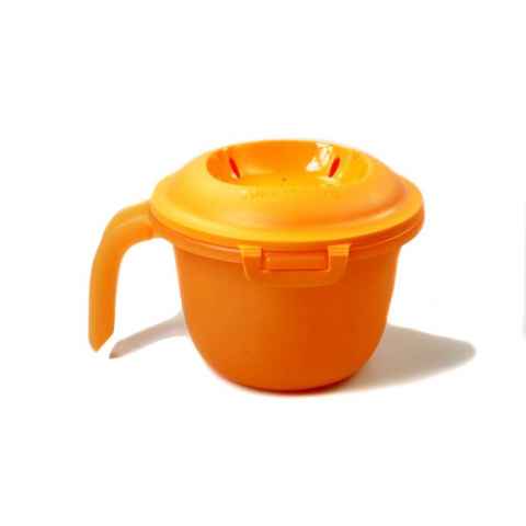 TUPPERWARE Mikrowellenbehälter Junior-Reis-Meister 550 ml orange/weiß + SPÜLTUCH