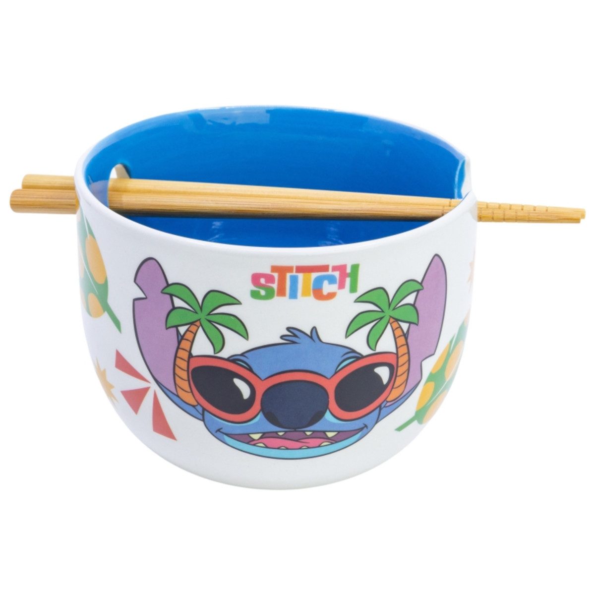 Disney Bowle-Set Stitch Keramik Ramen Bowl mit Stäbchen Set in Geschenkverpackung (2-tlg)