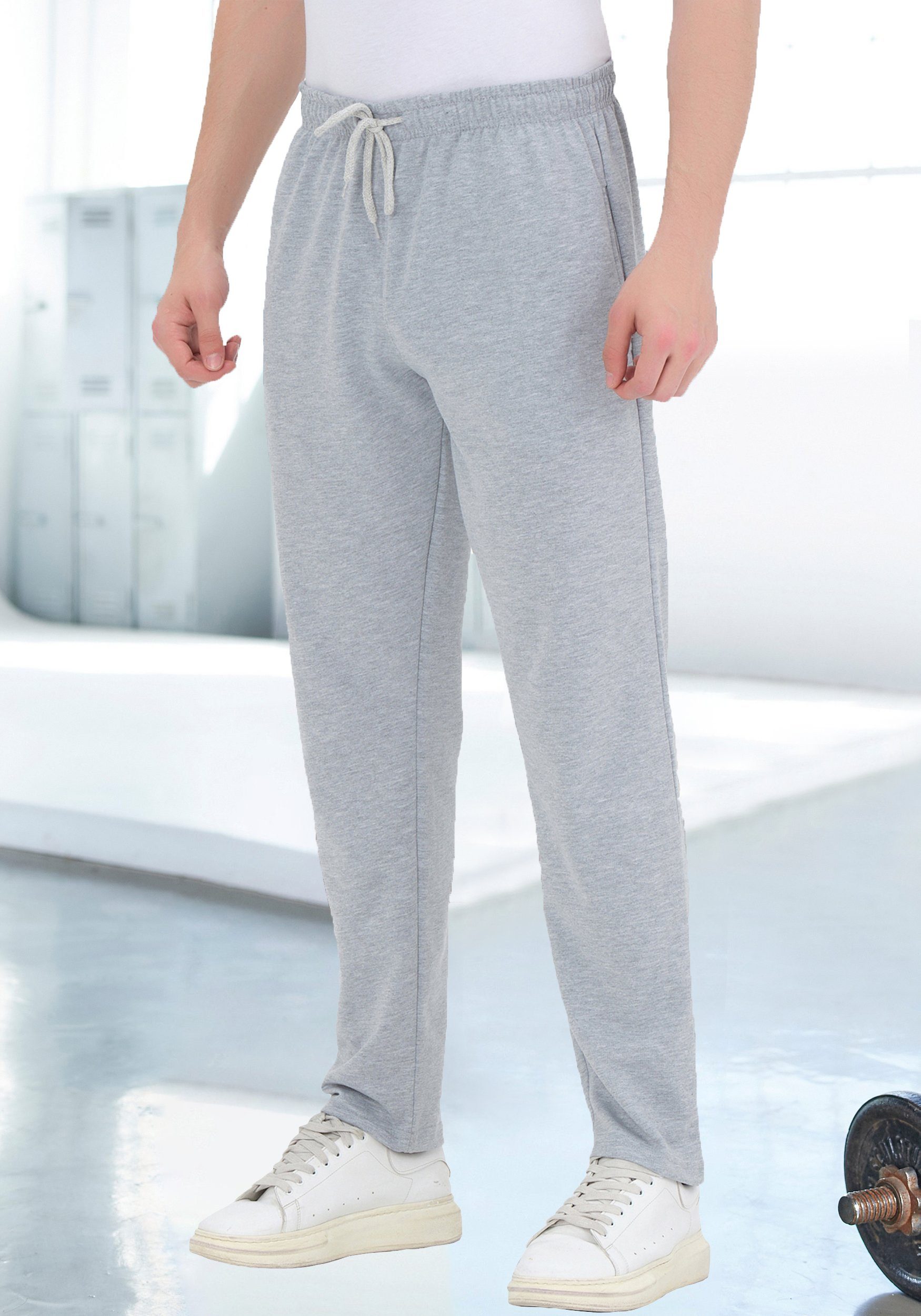 JEEL Jogginghose Sweathose Herren Sporthose Baumwolle, Freizeit